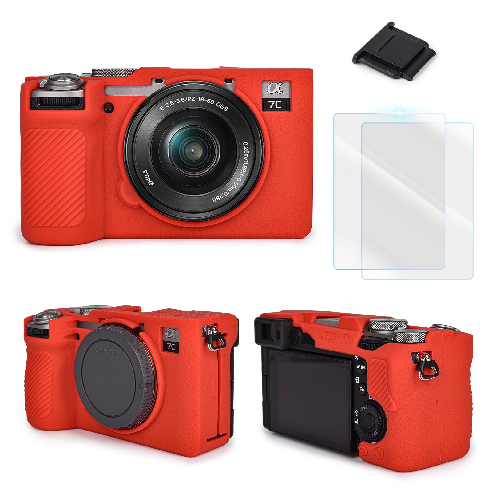 VOVMOEYA ソニー Sony α7CII/ILCE-7CM2/A7CM2との互換性ありカメラケース α7C2専用 ボディケース a7CIIシリコンカメラケース ILCE-7CM2カバー カメラA7CM2/ILCE-7CM2専用保護ケース A7C II