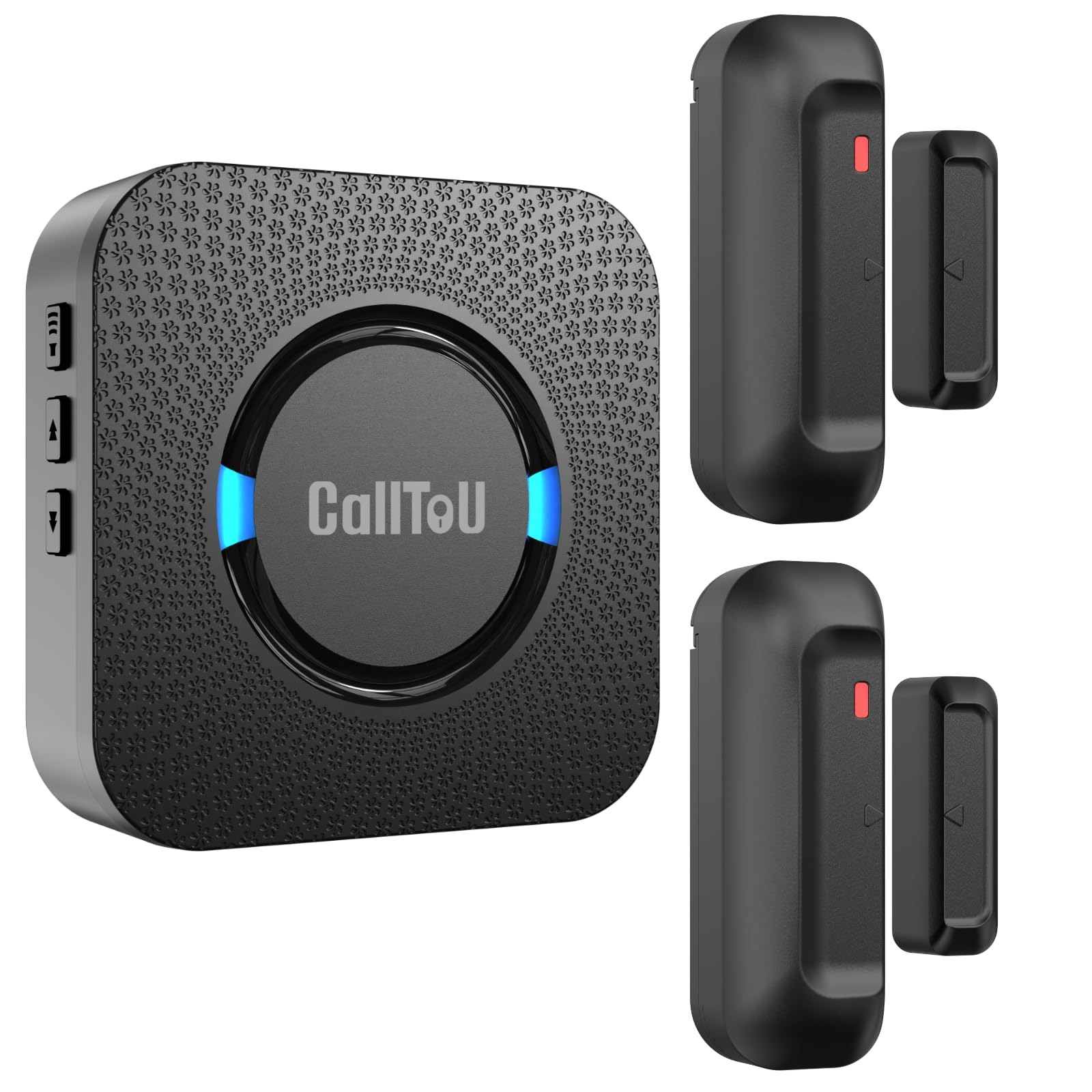 Rakuten - CallToU ドアチャイム ドアセンサー ドア開閉センサー ドアベル ワイヤレス IP55防水 単4電池 LED低電量通知 150m通信 5段階音量 55曲選択 増設可能 開閉センサー ドア開閉チャイム 玄関 店舗 来客センサー チャイム 防犯 見守り