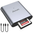 Alxum CFexpress Type B カードリーダー USB 3.2 Type C to CFexpress専用カードリーダー 10Gbps高速転送 アルミ合金 高耐久 Thunderbolt 3 ポート接続サポート