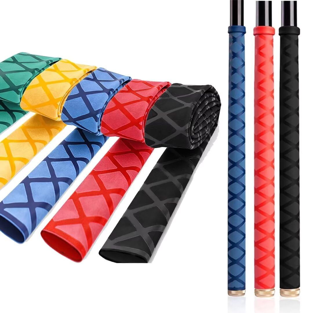 SANLIKE 熱収縮チューブ 収縮ラバーグリップ 釣り竿グリップ 滑り止め 釣り 保護 カバー 滑り止め ラバーチューブ 釣り 収縮チューブ グリップ ラバーチューブ ロッド グリップ レッド 1m／本 直径20mm