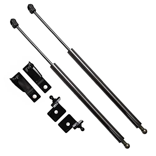 XIANGSHANG トヨタ プリウス 50系 ZVW50型 ZVW51型 ZVW55型 ボンネットダンパー フードダンパー 黒カーボン ブラック 日本語取付説明書 艶あり 本物カーボン リフトサポート フードショック 車両改装改造 油圧ダンパー 左右セッ