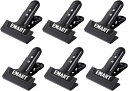 EMART スプリングクランプ 撮影用クランプ 6パック 強力クリップ 背景布クリップ 固定クランプ 最大開口部5cm 滑り止め 背景スタンド/写真スタジオ/木工用/DIY固定