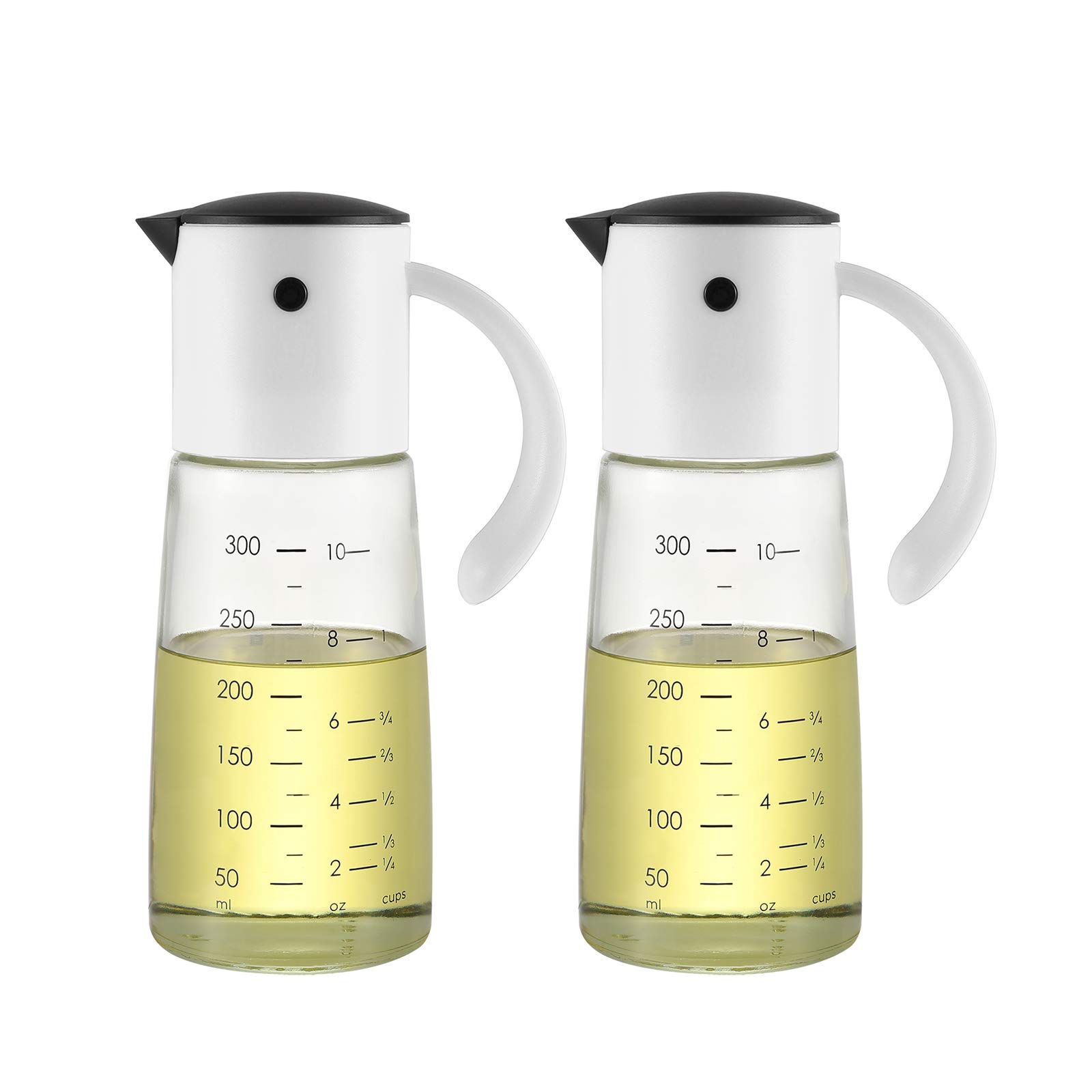 VKCHEF オイルボトル 醤油差し 2個 液だれしない 自動的に開の注ぎ口 油差し 調味料入れ 調味料ボトル ..