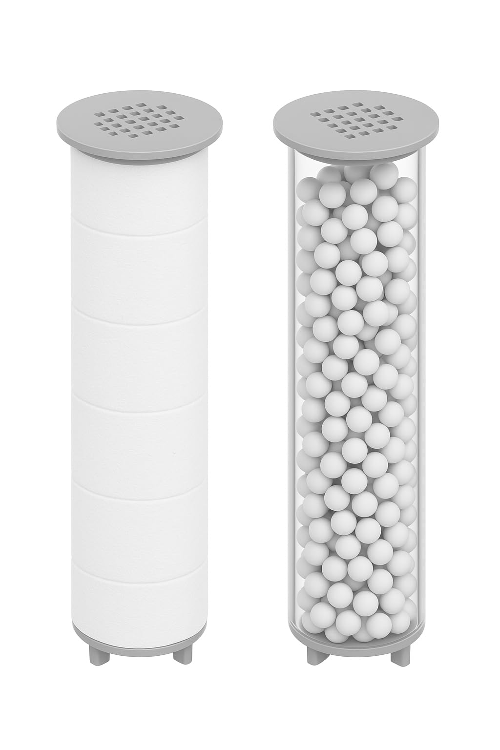 KEEPOW シャワーヘッド専用フィルター 交換用浄水カートリッジ 塩素除去・残留物除去 髪と肌を守る 浄水フィルター 2本セット 約6ヶ月分