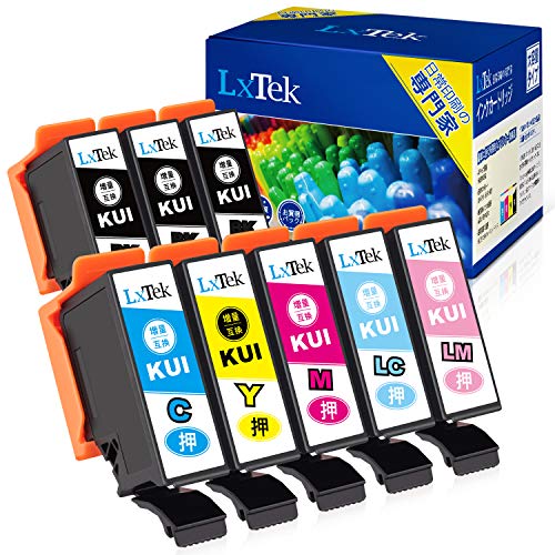 樂天商城 - 【LxTek】KUI-6CL-L 互換インクカートリッジ エプソン(Epson)用 KUI クマノミ インク 6色セット+黒2本(合計8本) 大容量/説明書付/残量表示/個包装 EP-880AW EP-880AB EP-880AR EP-880AN EP-