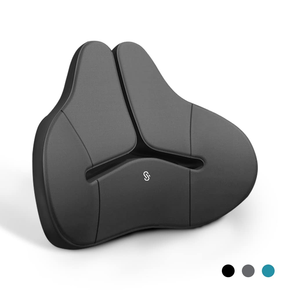 Meikaso 腰クッション ランバーサポート ファッション背もたれ カークッション ウェストクッション 着座 アップグレード ハイエンド 運転 腰楽 低反発 ...