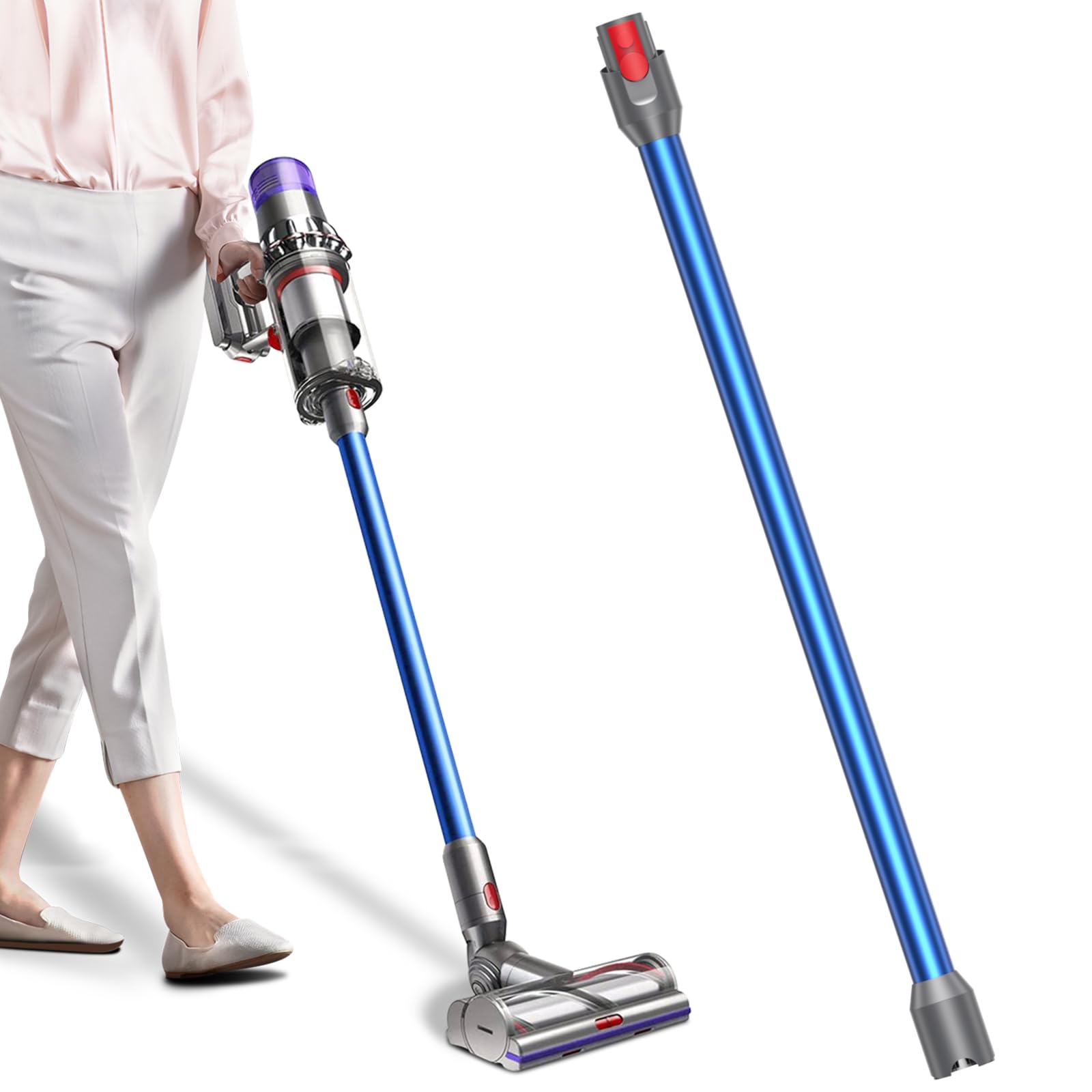 ダイソン 用 延長ロングパイプ V12 Detect Slim、V12 Digital Slim、V10 slim、SV18 FF PRO、SV18 FFN、SV18 FF ENTN、SV46 SU、SV30 ABL、SV20 FFN 掃除機用交換部品 D