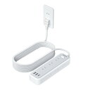 延長コード 5m 電源タップ usb-c たこあしコンセント テーブルタップ TESSAN 9個AC口 1個タイプCポート 2個USBポート 電源コード OA type-c タコ足配線 マルチ 一括スイッチ 壁掛け 卓上(3)