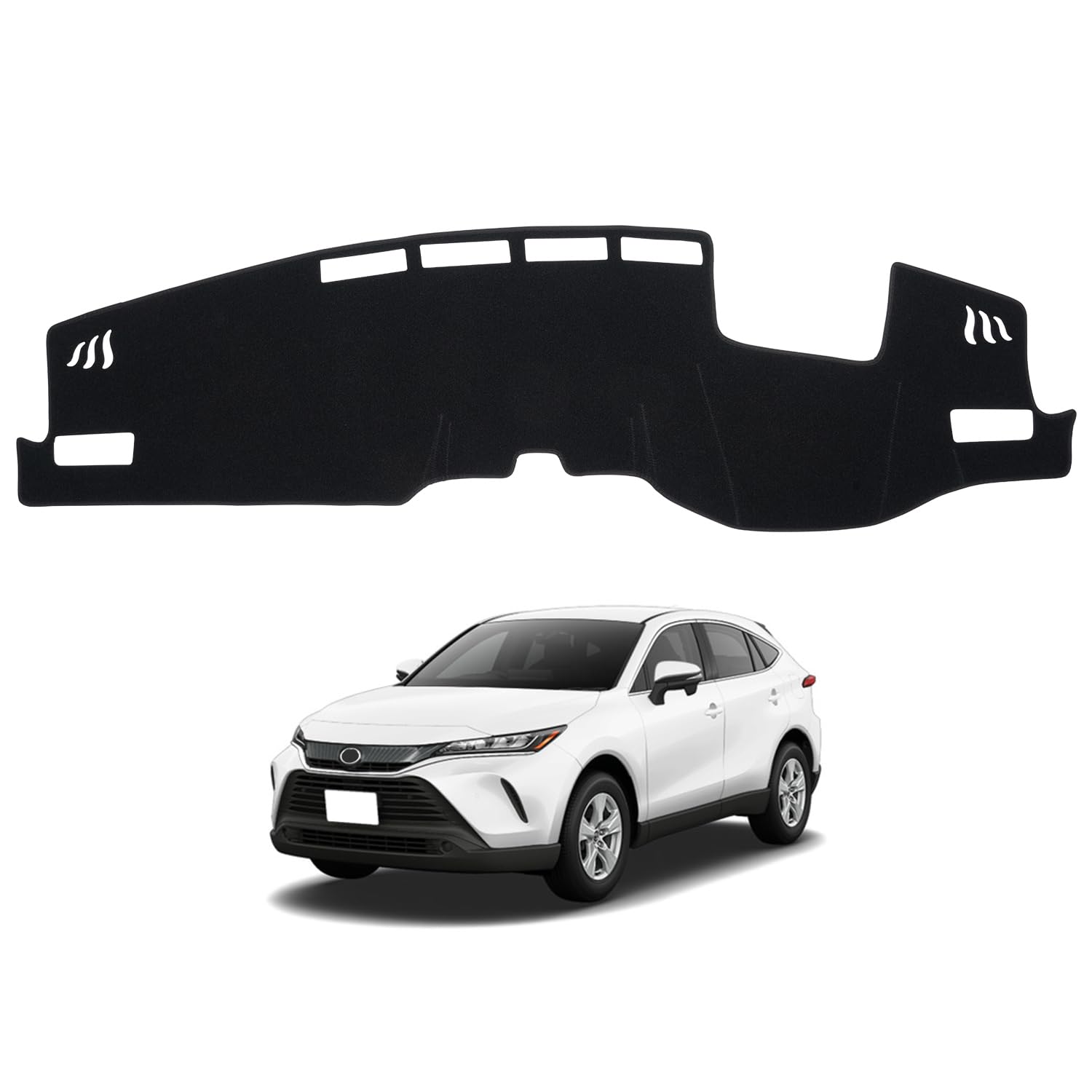 CARVANTA トヨタ ハリアー 80系 ダッシュボードマット HUD装着車向け ダッシュボードカバー 車型専用設..