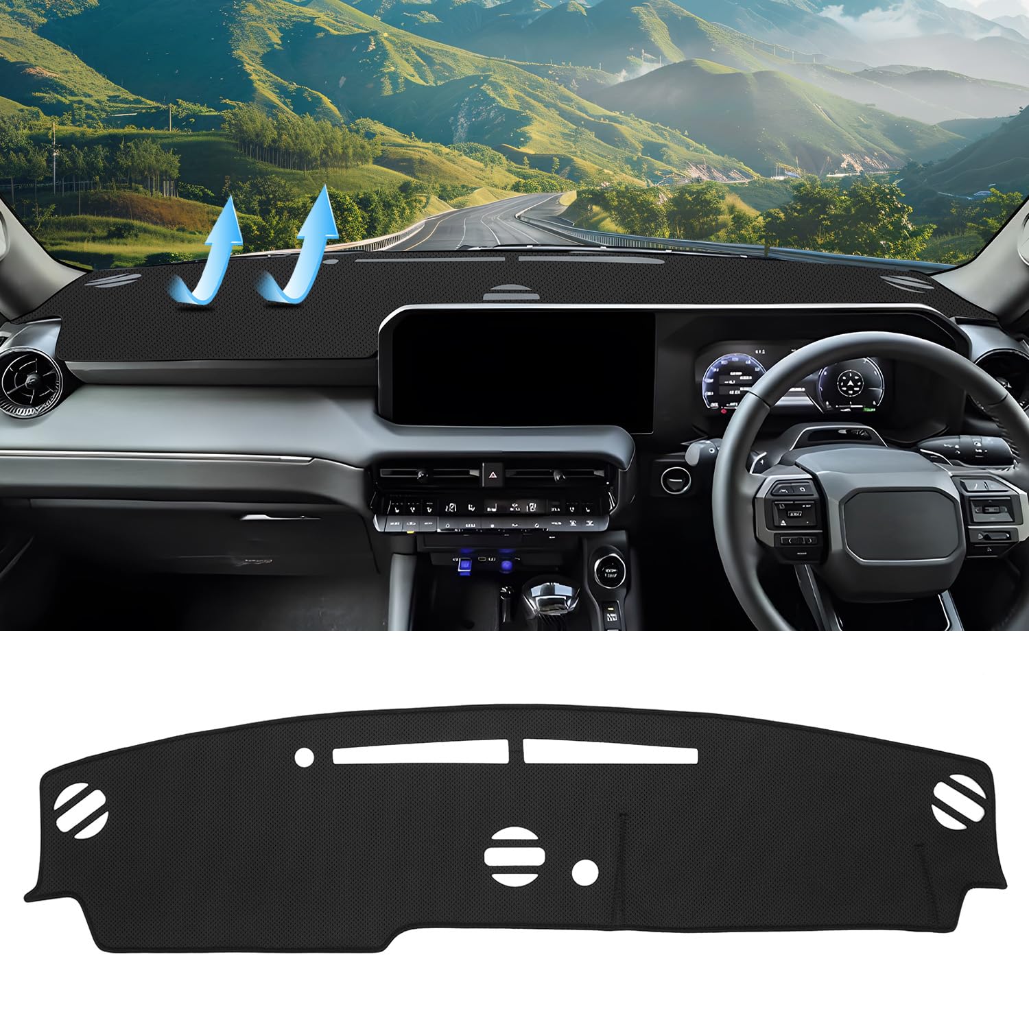 CARVANTA トヨタ ランドクルーザー 250 ダッシュボードマット ランクル 250 HUDなし ダッシュボードカ..