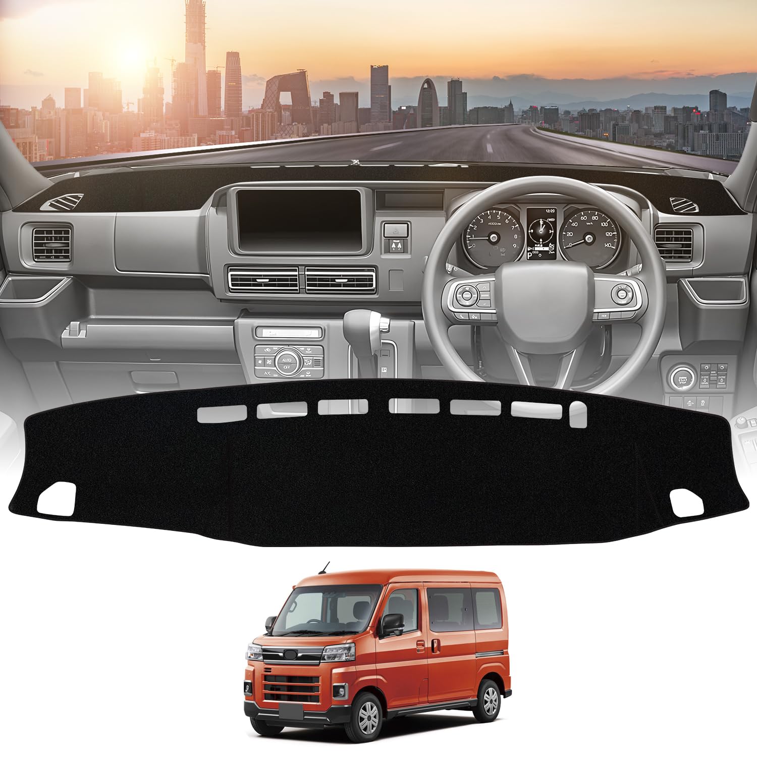 Virauto ダイハツ 新型 アトレー S700 ダッシュボードマット ダッシュボードカバー 車型専用設計 S700V..