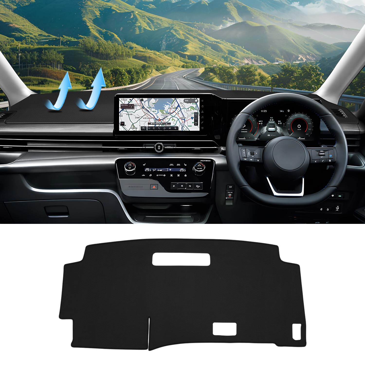 CARVANTA 日産 新型 セレナ C28 ダッシュボードマット ヘッドアップディスプレイなし車 LUXIONに非対応..