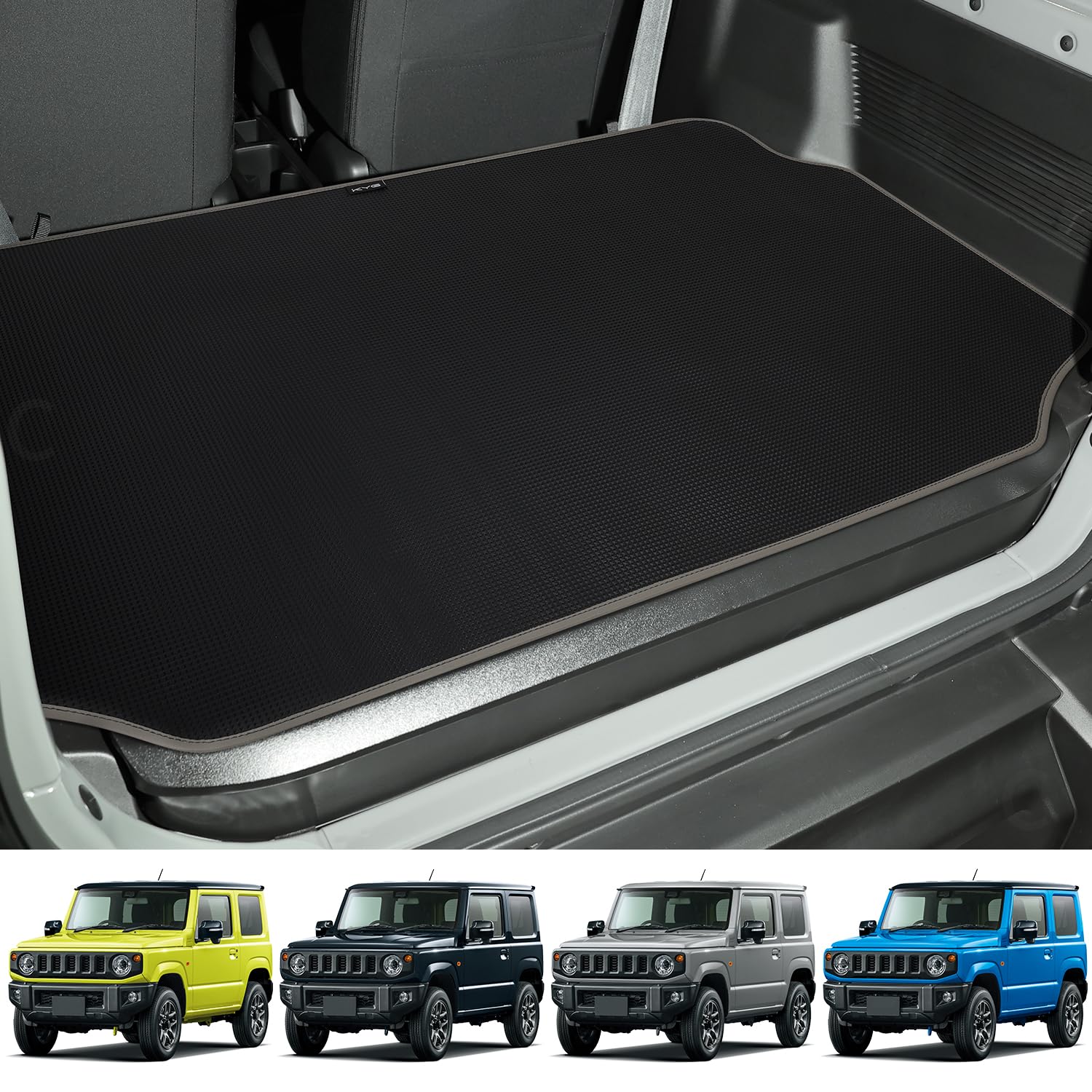 樂天商城 - KYG ラゲッジマット 新型ジムニー[JB64W]/ジムニーシエラ[JB74W]用 ずれにくい 滑りとめのゴムつき しっかりとした厚み 防キズ 防水 防汚 折り目なしのロール状梱包 グレー