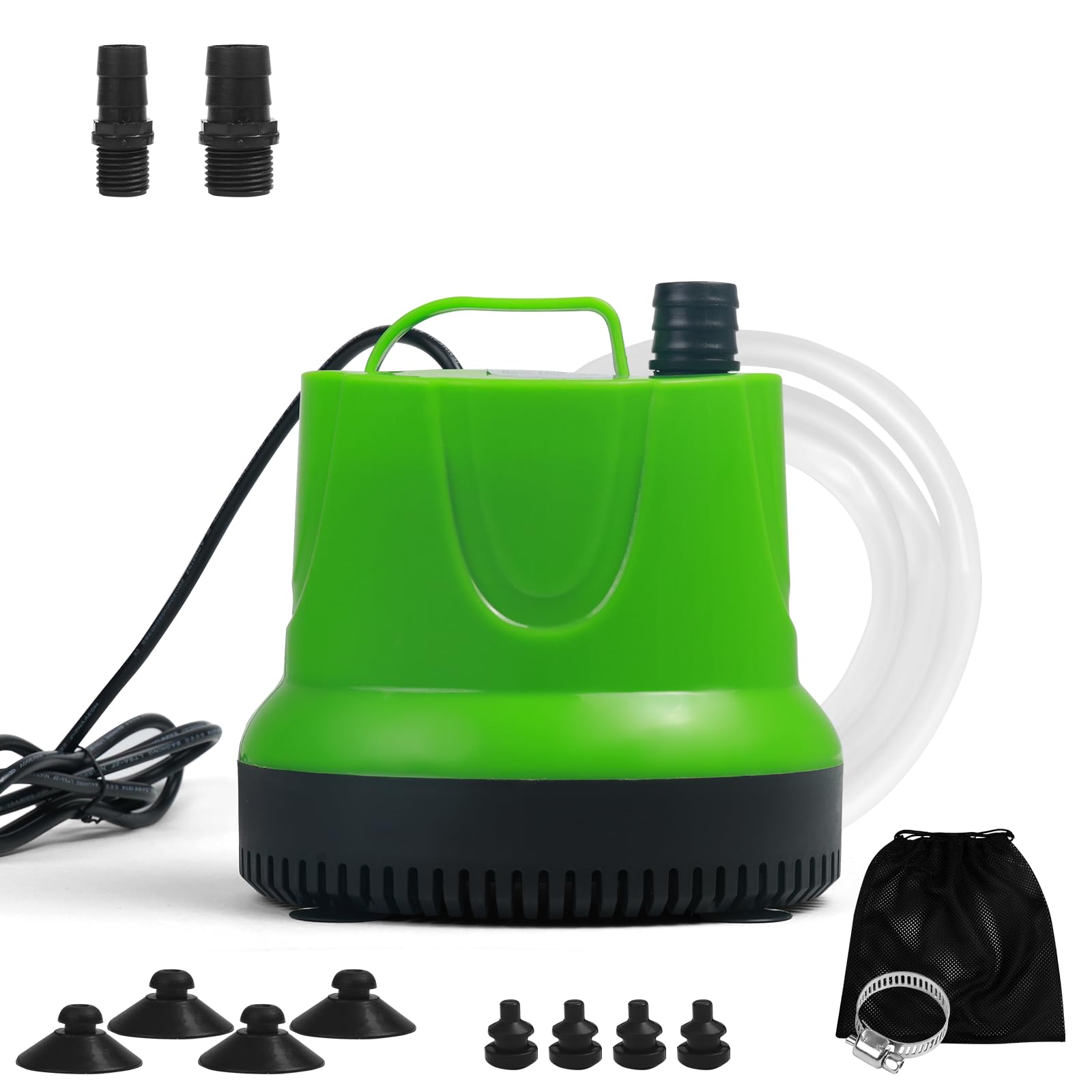 Onlit 排水ポンプ 底部入水式水中ポンプ 最低水位0.5cm 最大吐出量3500L/H 最大揚程3.5M 省エネ 低騒音..