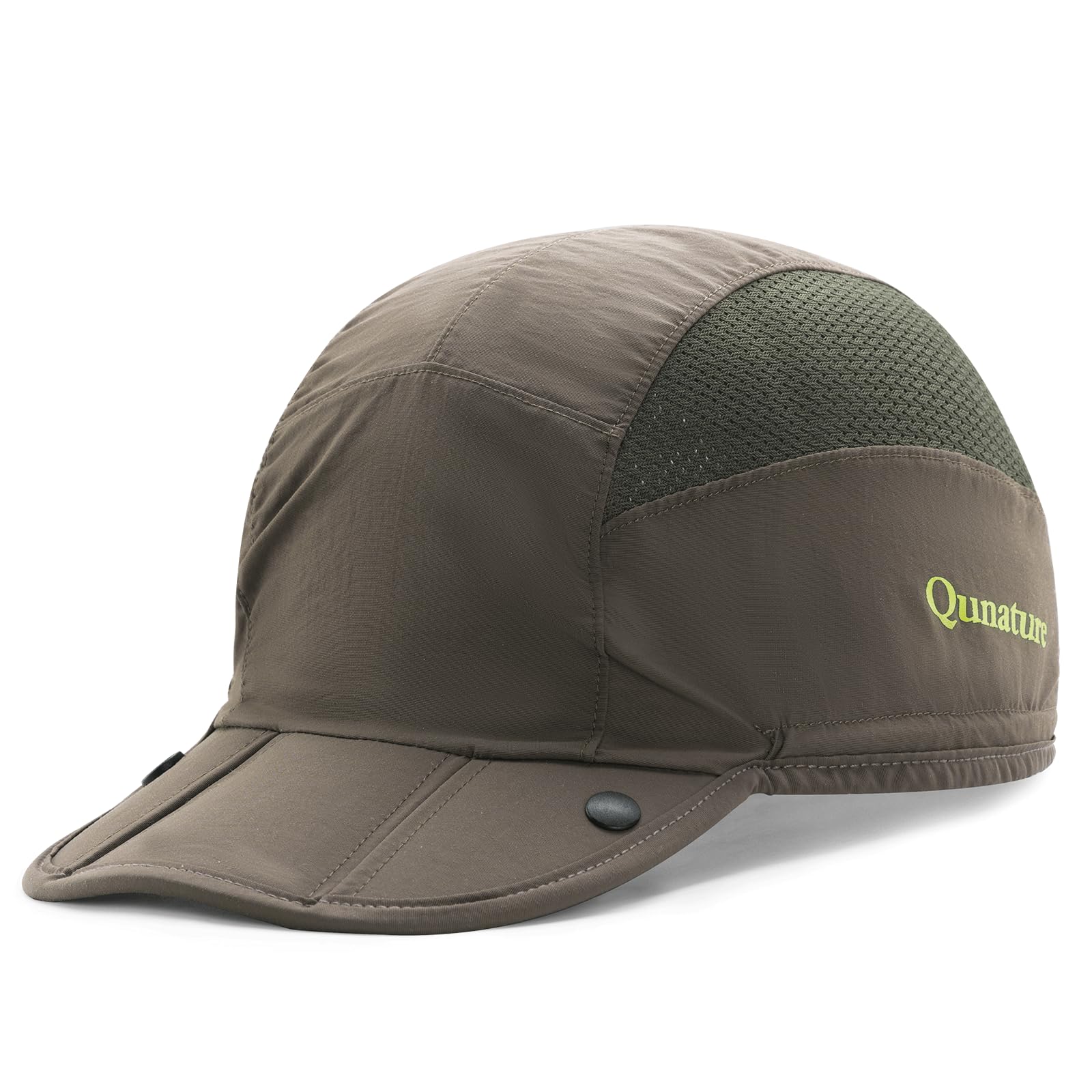 [Qunature] メッシュキャップ 折りたたみ 帽子 レディース 日よけ帽子 通気 調整可能 軽量 軽撥水 キャップ シンプル アウトドア スポーツ ランニング 登山 サイクリング ジョギング 野球 旅行 メンズ 春 夏 秋(ブラウン)