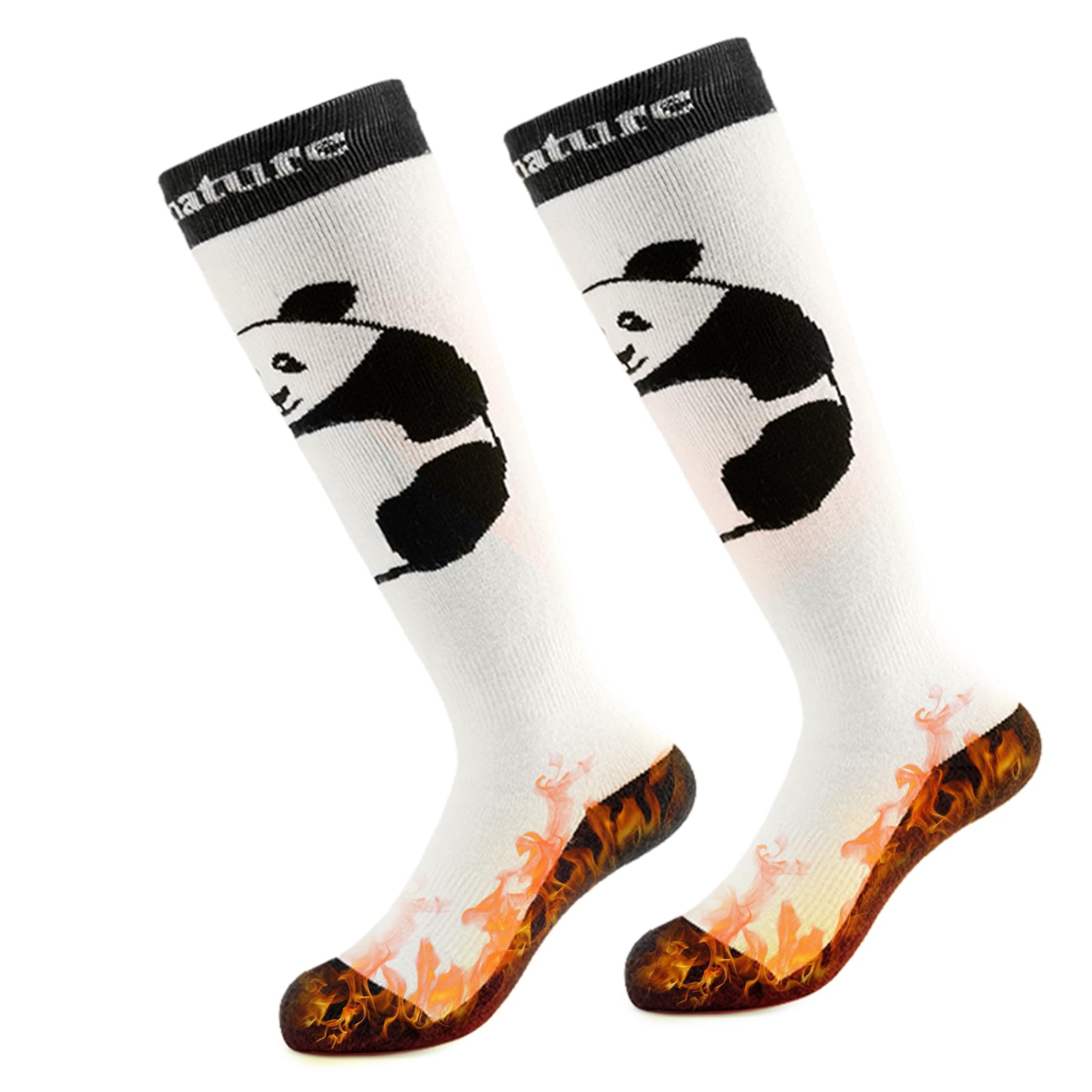 楽天VanVenus[Qunature] 子供用 スキーソックス スノーボードソックス キッズ 靴下 防寒 保温 吸汗速乾 ストレッチ性 足長15.5・22cm サイクリング スノボ アウトドア スポーツ 冬 通学 幼稚園 小学生 女の子 男の子（ホワイト、S）