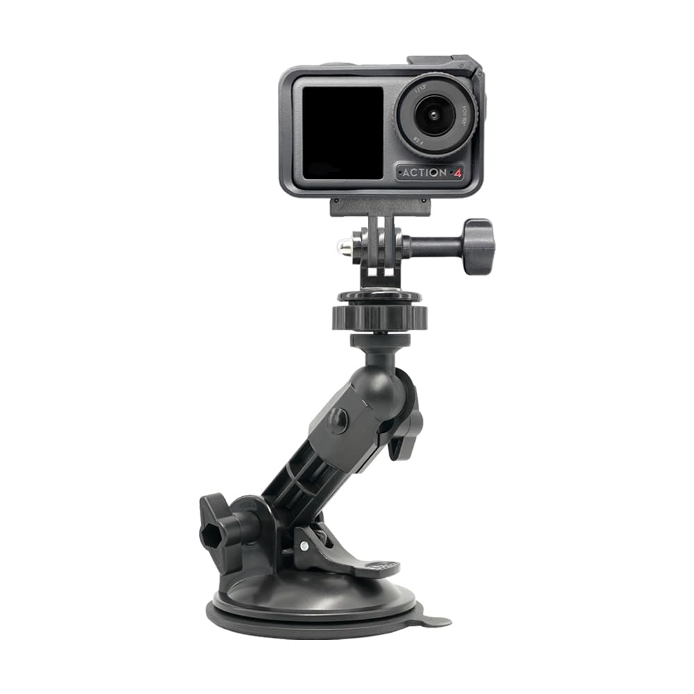 DJI Osmo Action 5/4/3 用 MAXCAM 吸盤は、自動車フロントガラス窓車載カメラスタンドは吸盤取付フロン..