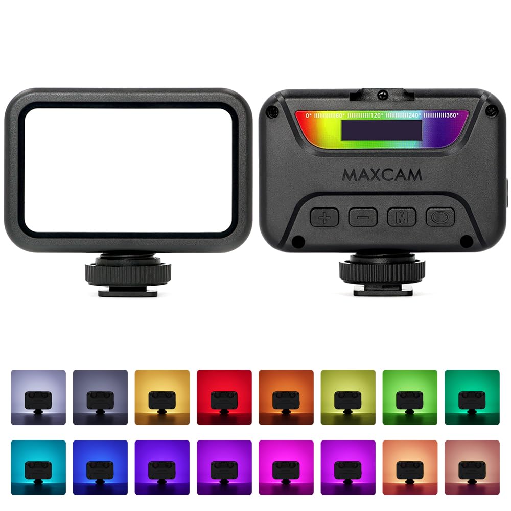 MAXCAM RGB顼ӥǥӥǥס0-360٥ե륫顼2500 K-9000 K٥ץLED顼ʷϵ
