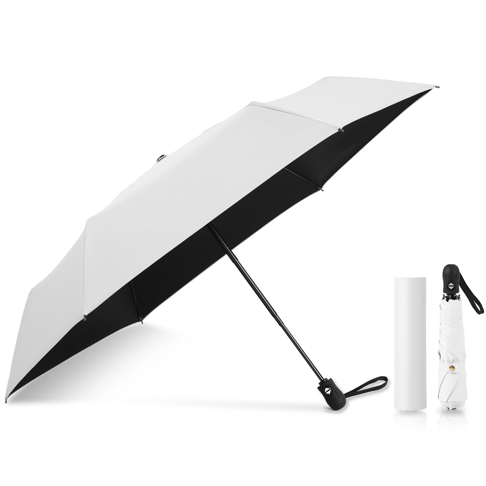 日傘 超軽量【現役皮膚科医監修&JIS認証】折りたたみ傘 UVカット率 100% 完全遮光 超軽量 ワンタッチ自動開閉 遮熱 晴雨兼用 紫外線遮断 日焼け防止 ...