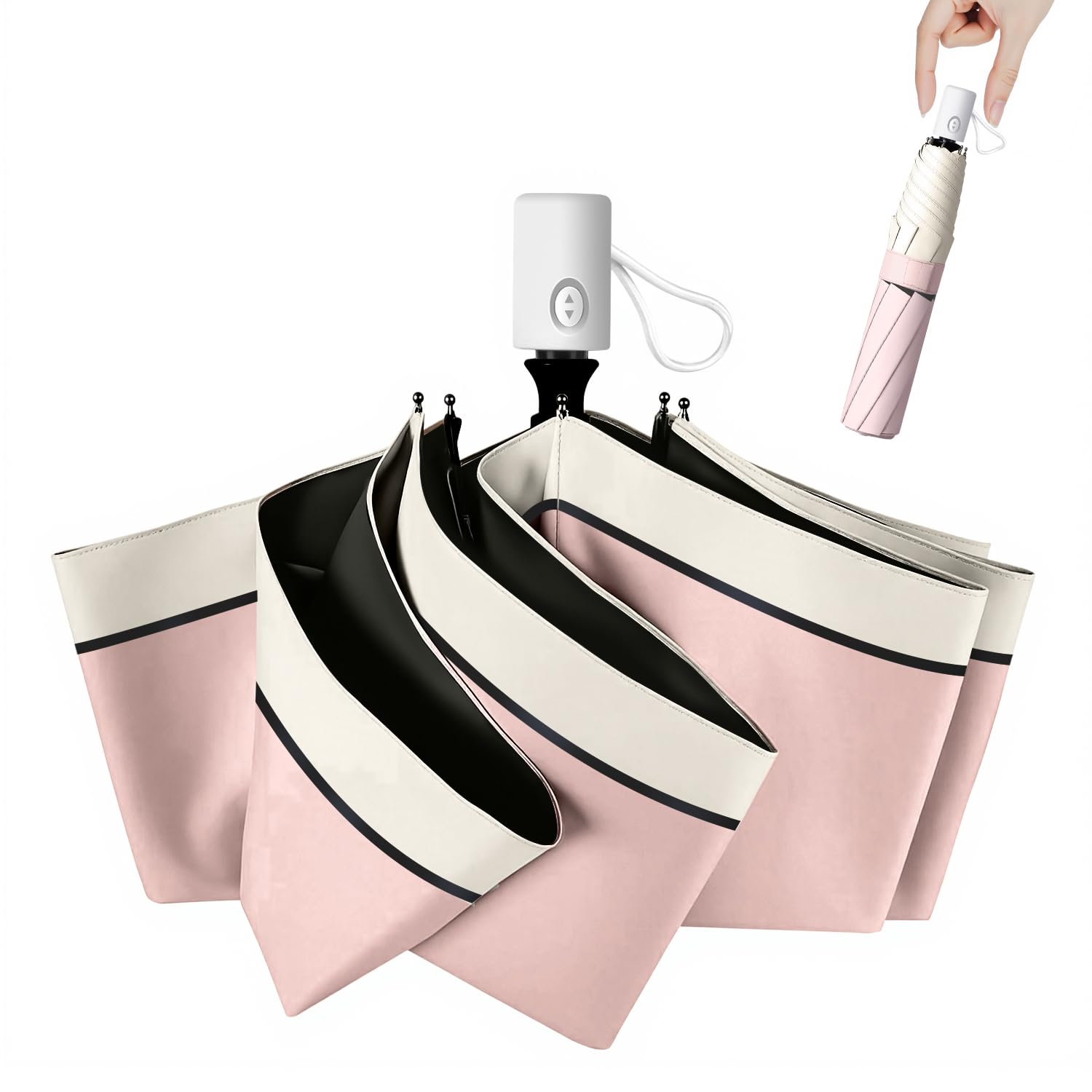 【JIS認証 UVカット率100% & 完全遮光】 日傘 超軽量 紫外線遮断 遮熱 UPF50+ 折り畳み日傘 暑さ対策 熱中症対策 日焼け防止 コンパクト 折...