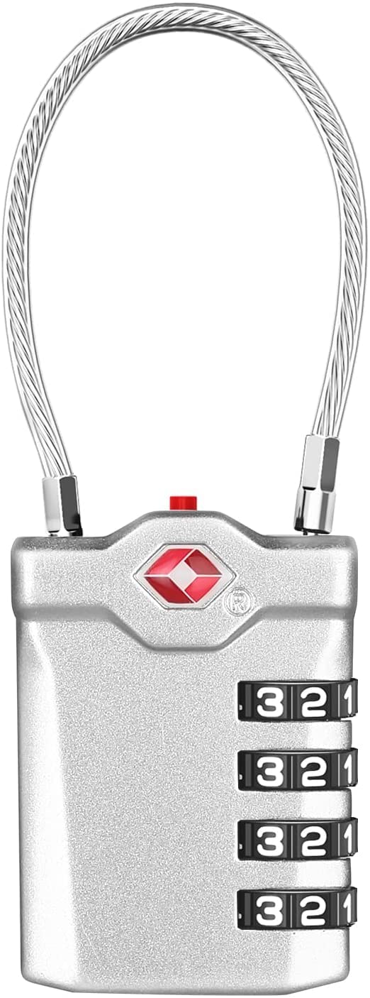 樂天商城 - ZHEGE TSAロック ダイヤルロック ダイヤル式 ワイヤーロック 暗証番号 荷物、スーツケース、バックパック用