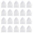 BTtime オーガンジー巾着袋 20枚 ギフトバッグ 包装 プレゼント ラッピング 無地 透明 小 誕生日 結婚式 サシェ用バッグ 小物入れ ビーズ・ジュエリ...