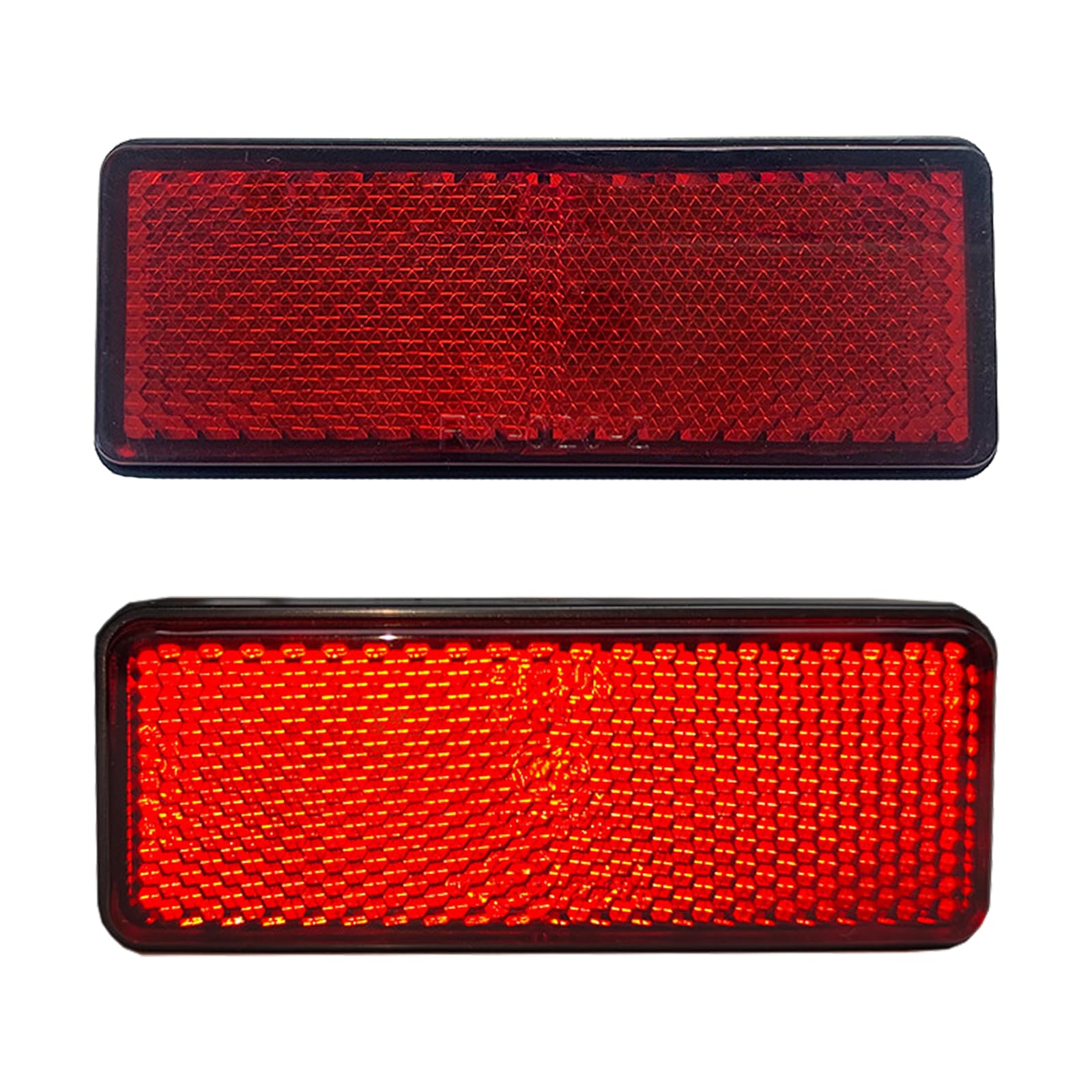 樂天商城 - BTtime リフレクター 2個 バイク 反射板 バイク オートバ イテープタイプ フロントロアフォークリフレクターステッカー リアサドルバッグ反射カバー 貼り付け 車検対応 汎用 (赤色)