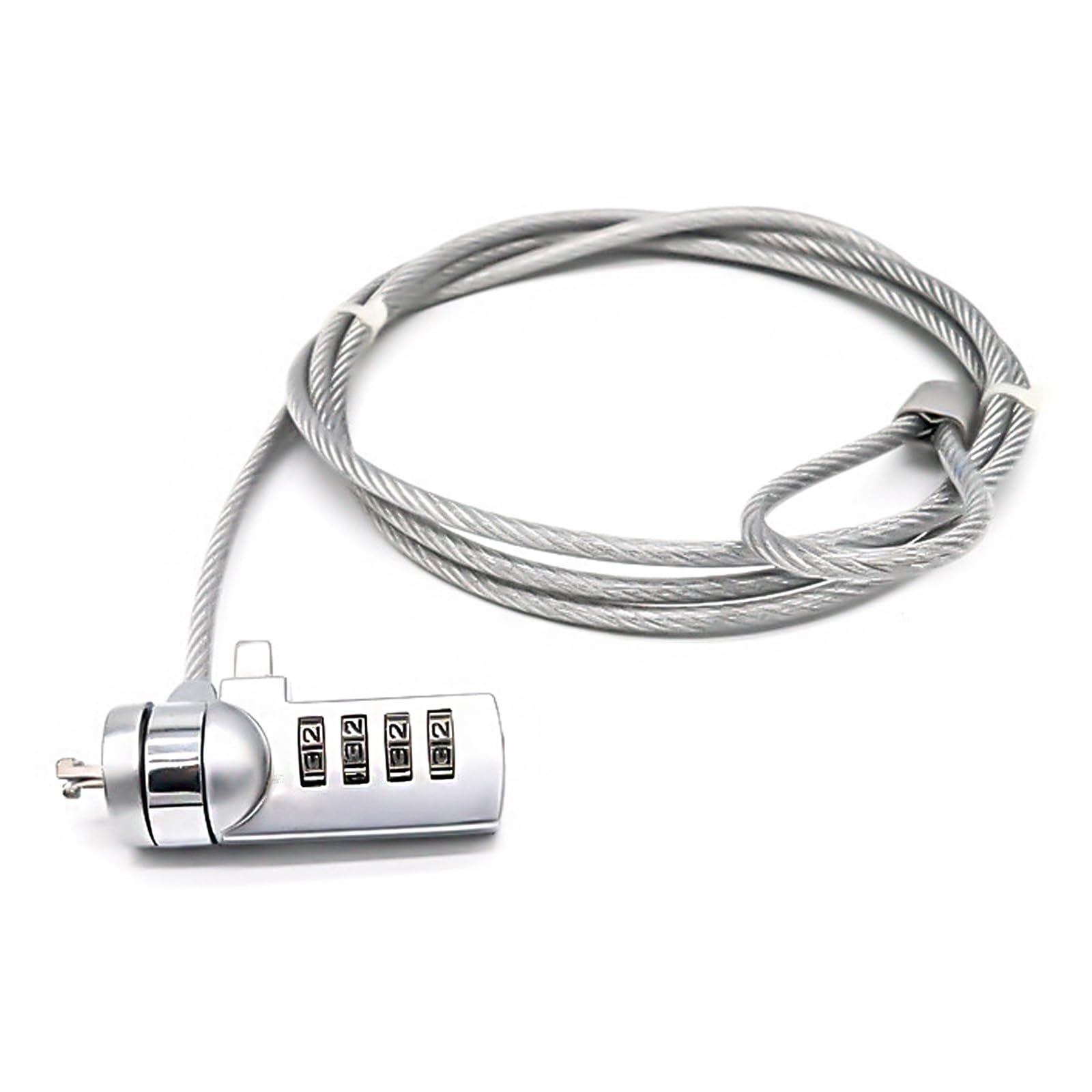 BTtime セキュリティワイヤー ダイヤル式セキュリティワイヤーロック 4桁 ダイヤル錠 盗難防止 PC パソ..