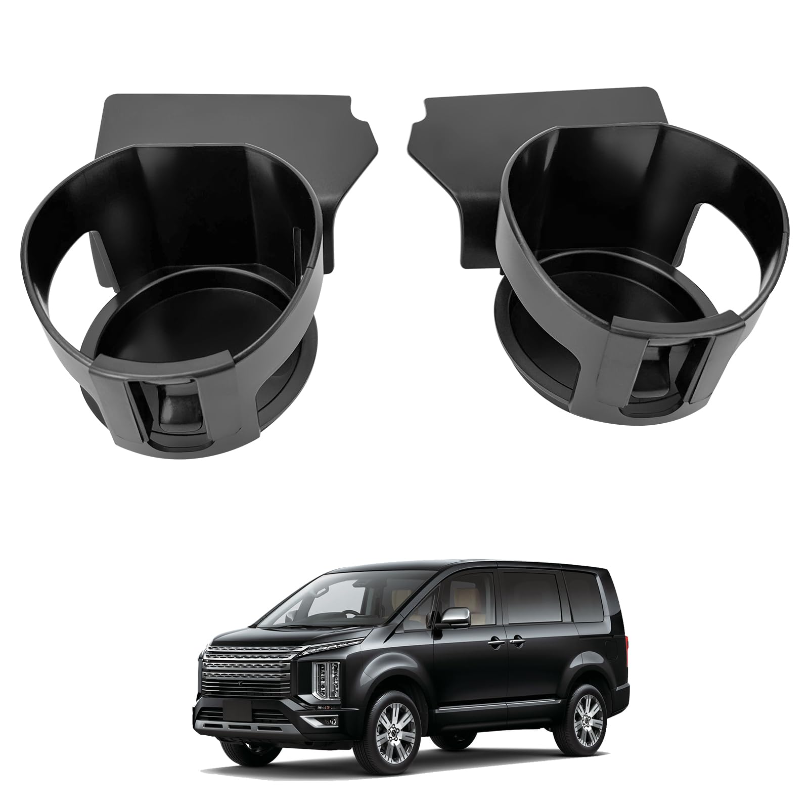 TELLIKA デリカ専用 D:5 ドリンクホルダー デリカD5後期専用 ドリンクホルダー ドア 増設 ドリンクホル..