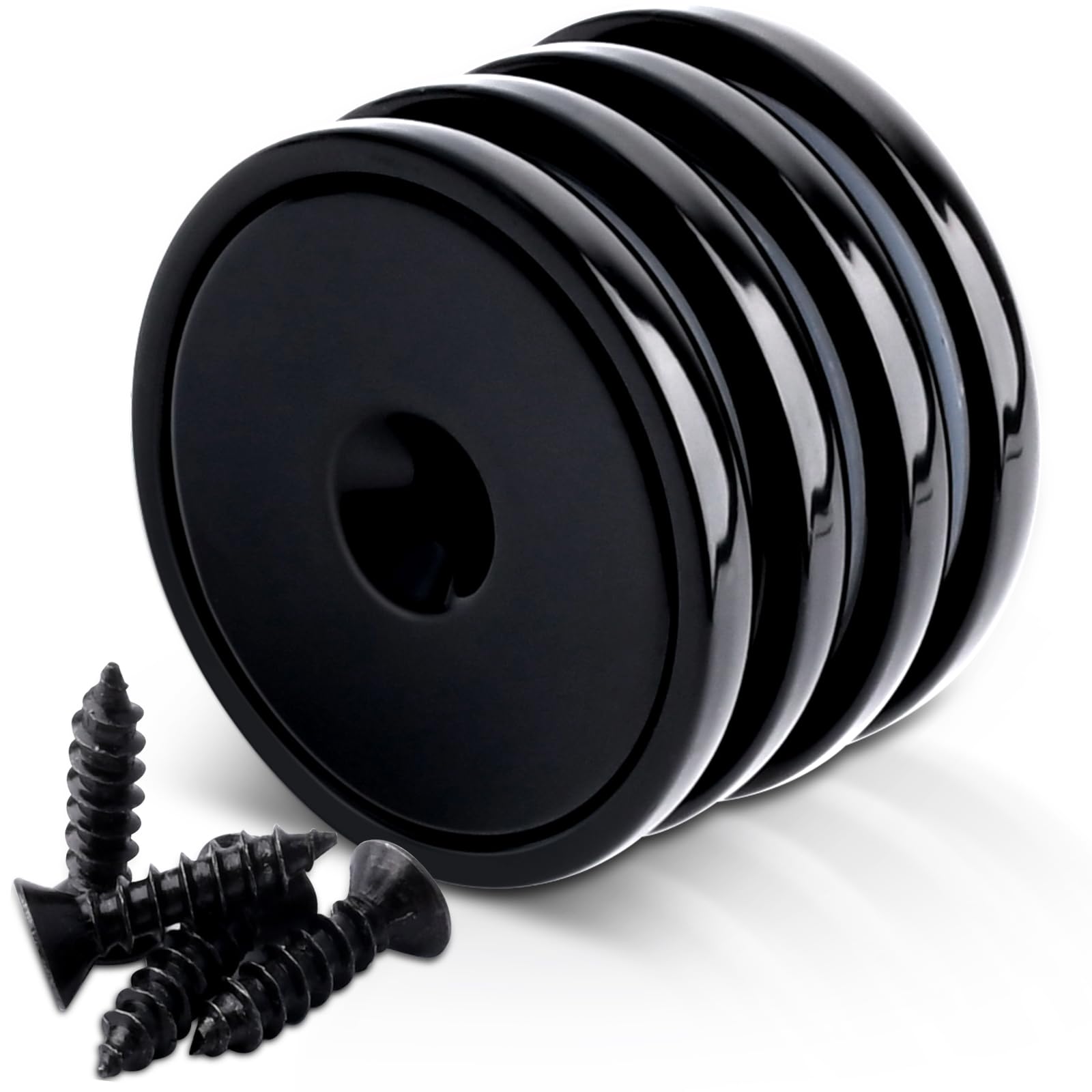 超強力マグネット 直径32mm ネオジム磁石 穴・ネジ付き ネオジウム 磁石 強力 マグネットフック キッチ..