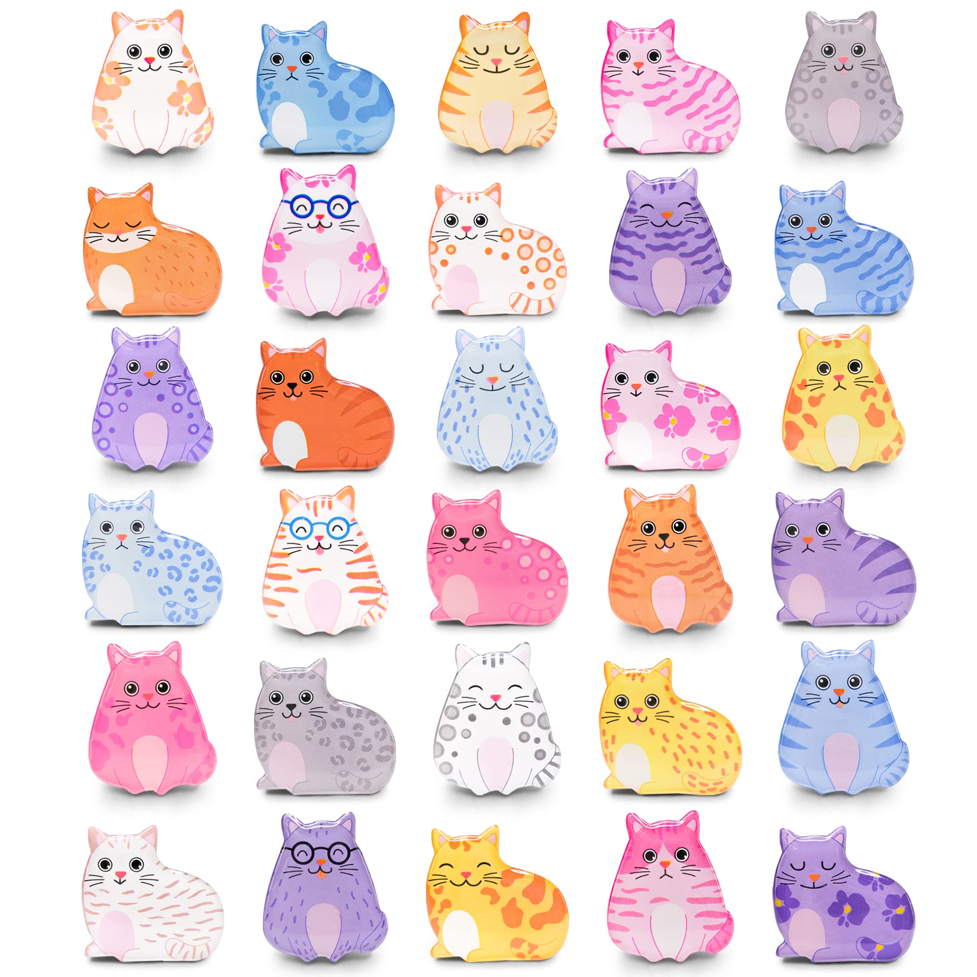 樂天商城 - MORCART 30個 マグネット かわいい 冷蔵庫 ホワイトボード 磁石 可愛い子猫たち