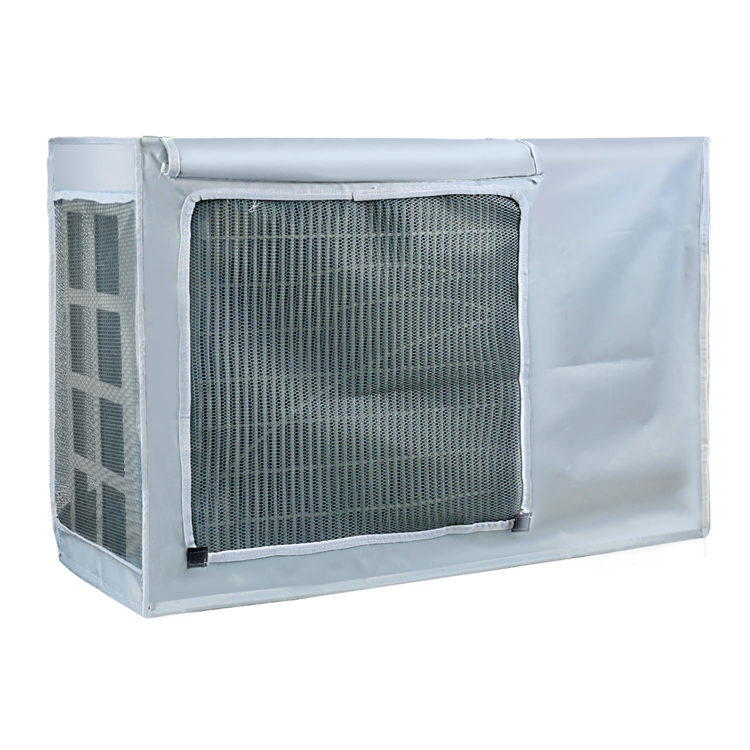 Chaoxinyizu エアコン室外機カバー 室外機カバー 劣化防止 汚れ防止 日焼け止め 防水 防塵 日よけ 取り外し不要 下部固定 節電 省エネ 簡単装着 家庭用 業務用 (86*56*33cm)