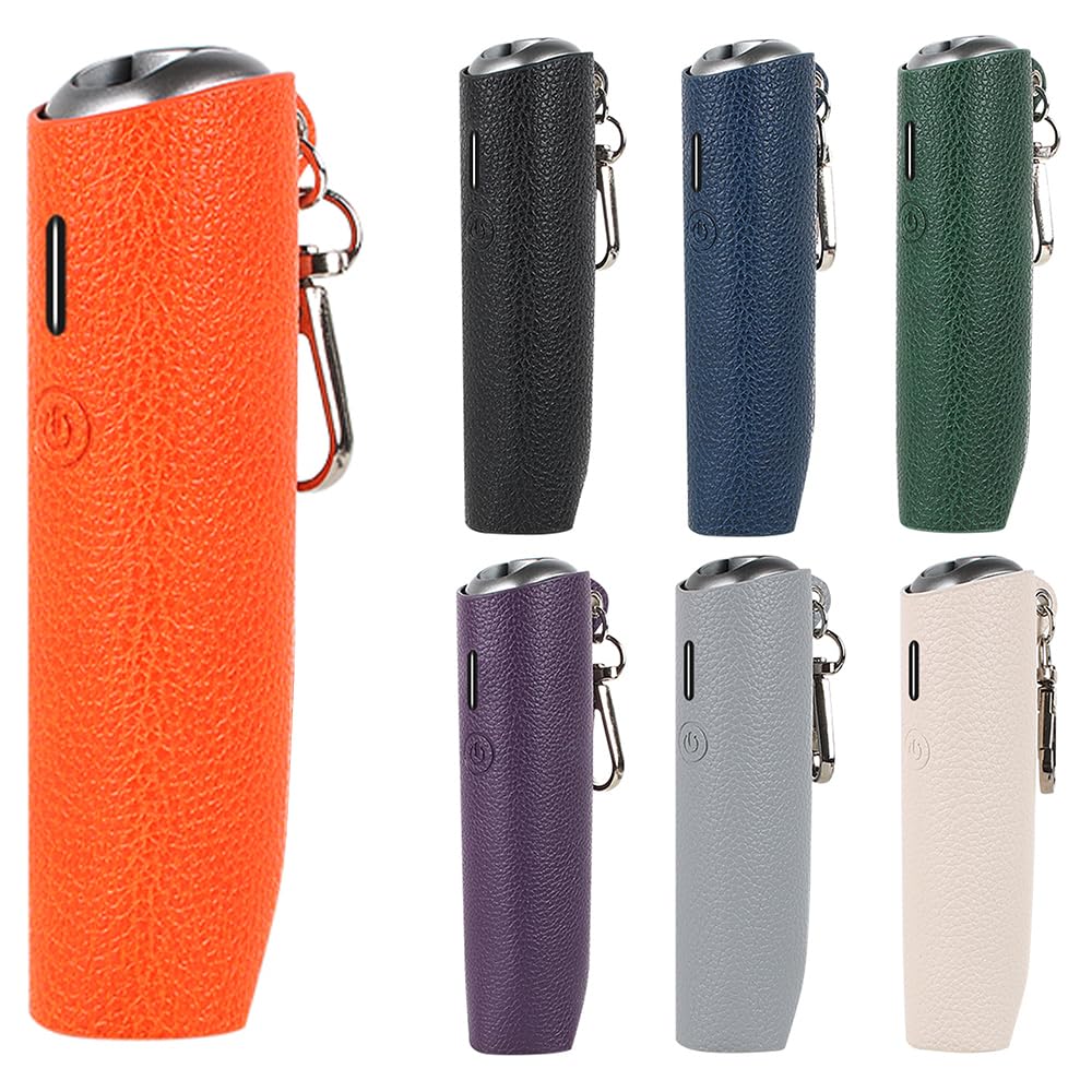 Rakuten - BOOFLYII ケース プルームオーラ（Ploom AURA）対応 PUレザー カバー (全面保護 衝撃・傷・指紋防止 極薄 カラビナ付き オレンジ)