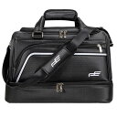 PlayEagle ゴルフ ボストンバッグ 二層式 ゴルフトートバッグ PUレザー 2WAY ショルダーバッグ シューズポケット付き ショルダー付き 防水 大容量 ジム 旅行 出張 ホワイト