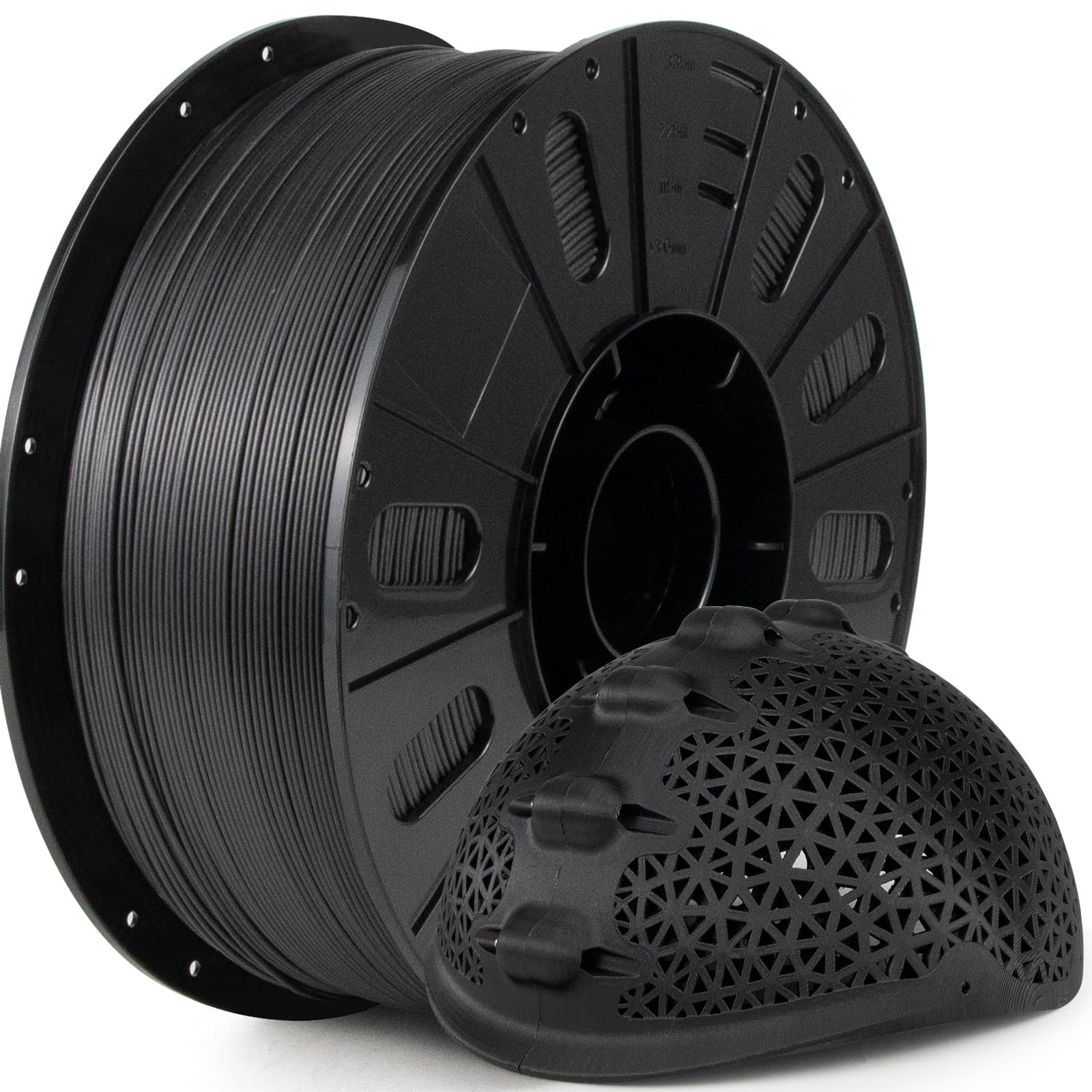 IEMAI PETG カーボンファイバーフィラメント 1.75mm マットブラック PETG-CF 耐熱性 高強度 高剛性 3D プリンターフィラメント 2.5kg スプール 複雑なモデルや機能部品向けに設計