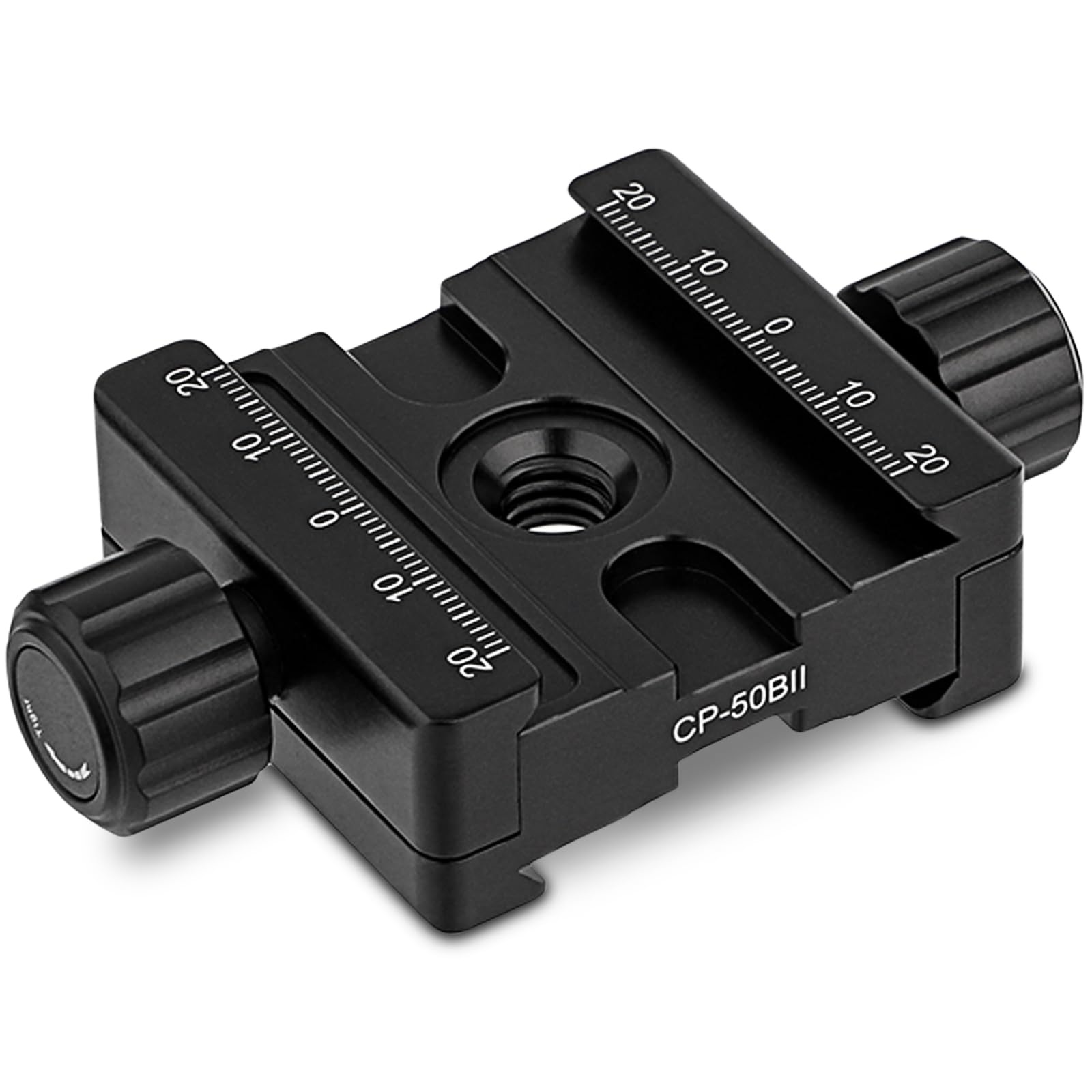 Rakuten - Haoge CP-50BII 50mm Subtend ダブルデュアルクイックリリースクランプ Arca Swiss RRS Benroレールプレートノダルスライド用