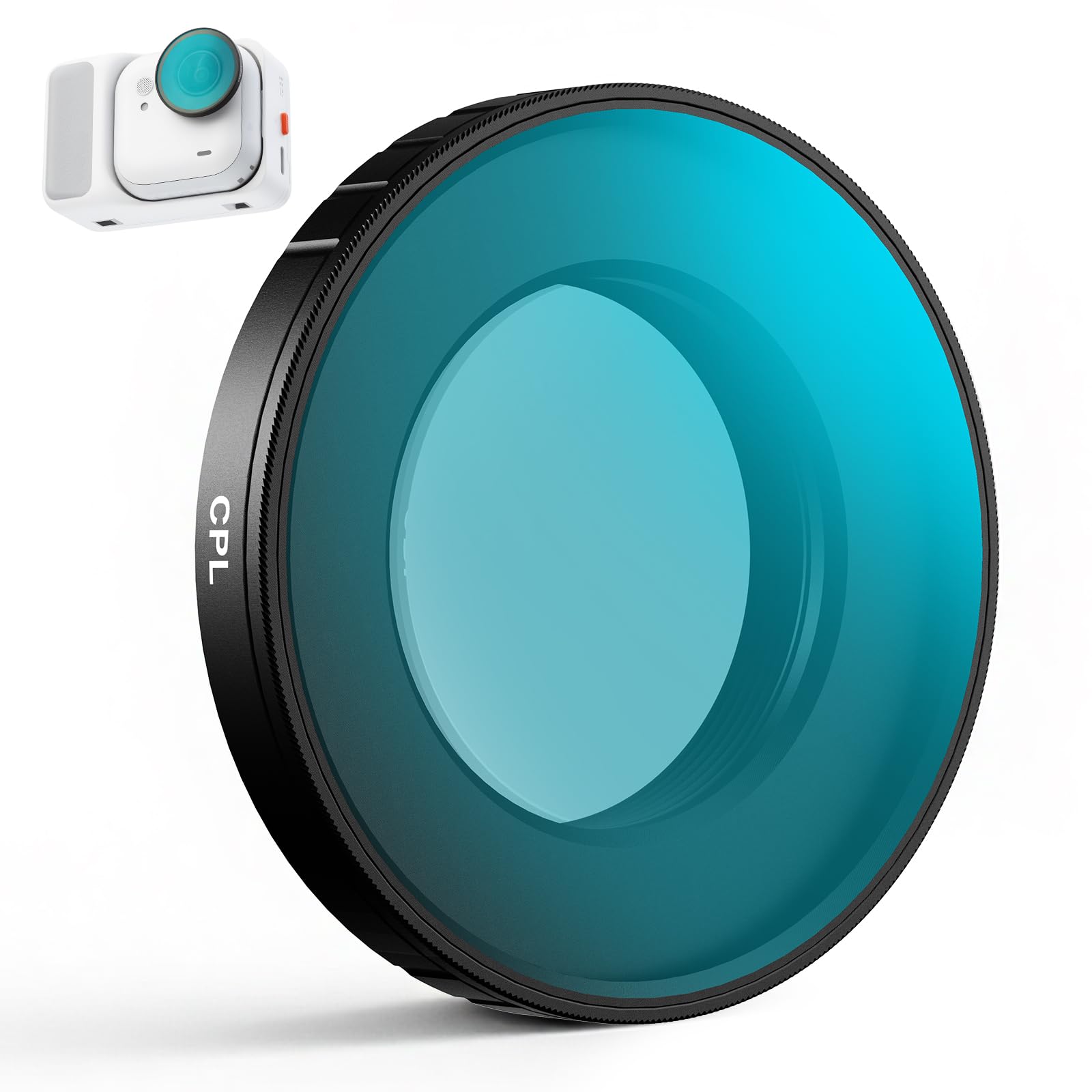 Rakuten - Haoge CPL フィルター Insta360 GO Ultra用 CPL偏光フィルター Go Ultra用 マルチコーティング HD 光学ガラスフィルター スクリーンプロテクター付き