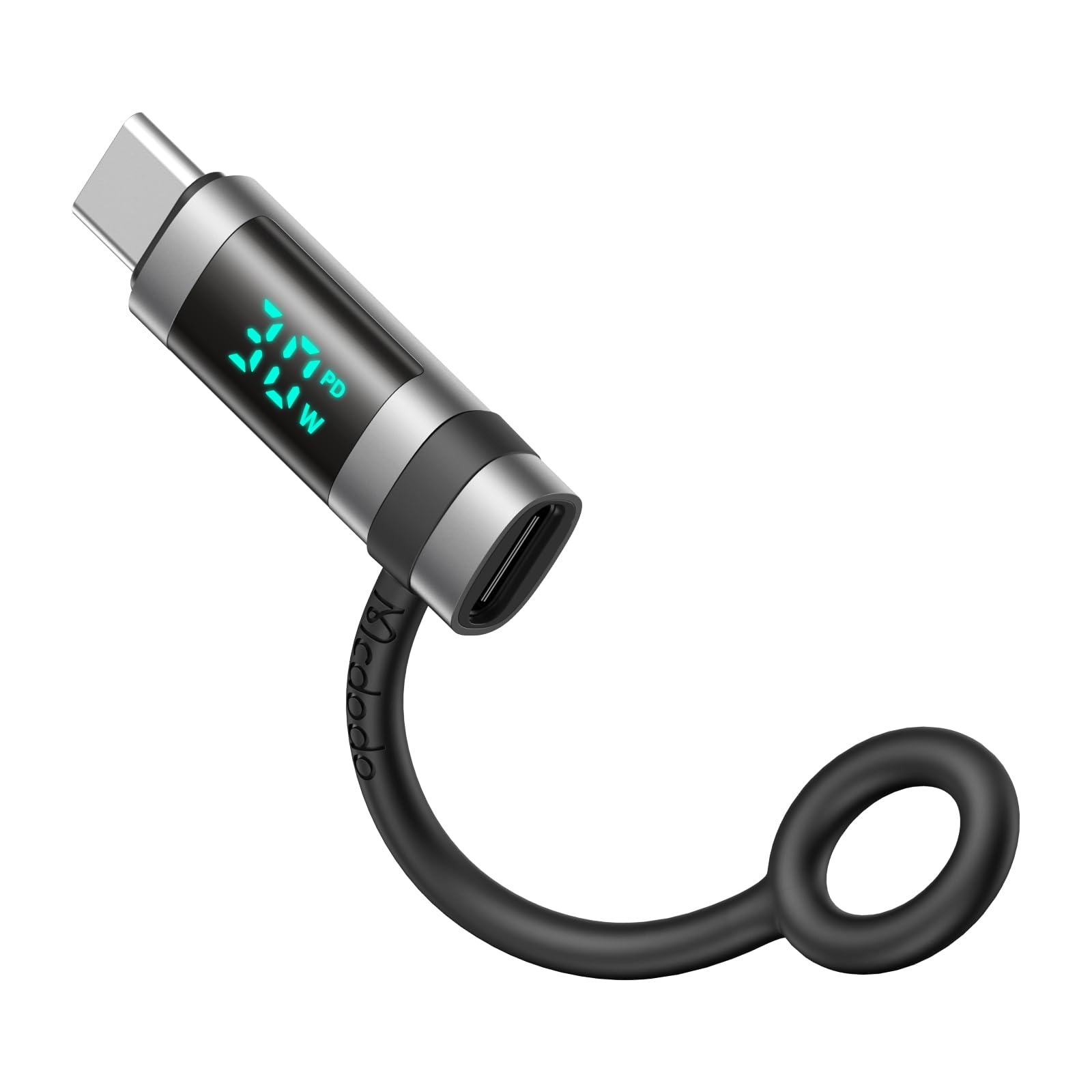 Mcdodo ライトニング to USB-C 変換アダプタ 60W PD急速充電 出力スクリーン表示 スマートチップ搭載 USB-Cコネクタ iOSからタイプC変換コネクタ シリコンバンド設計 light-ningからType-C変換アダプタ MacBoo