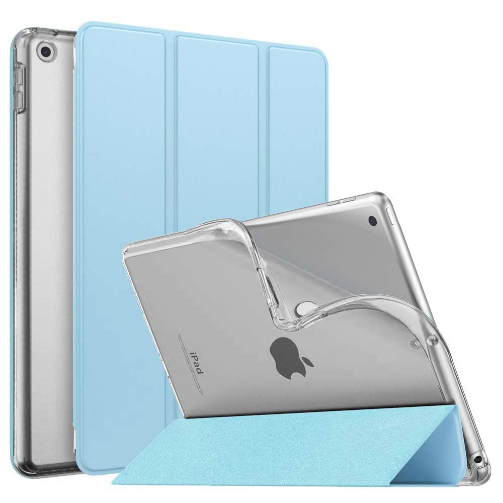 iPad 10.2 ケース 2021 MoKo iPad 9 ケース 第9世代/第8世代/第7世代 Apple iPad 10.2インチ 2021/2020/2019モデル カバー マット半透明 軽量 薄型 スタンド仕様 オートスリープ機能 高級PUレザー