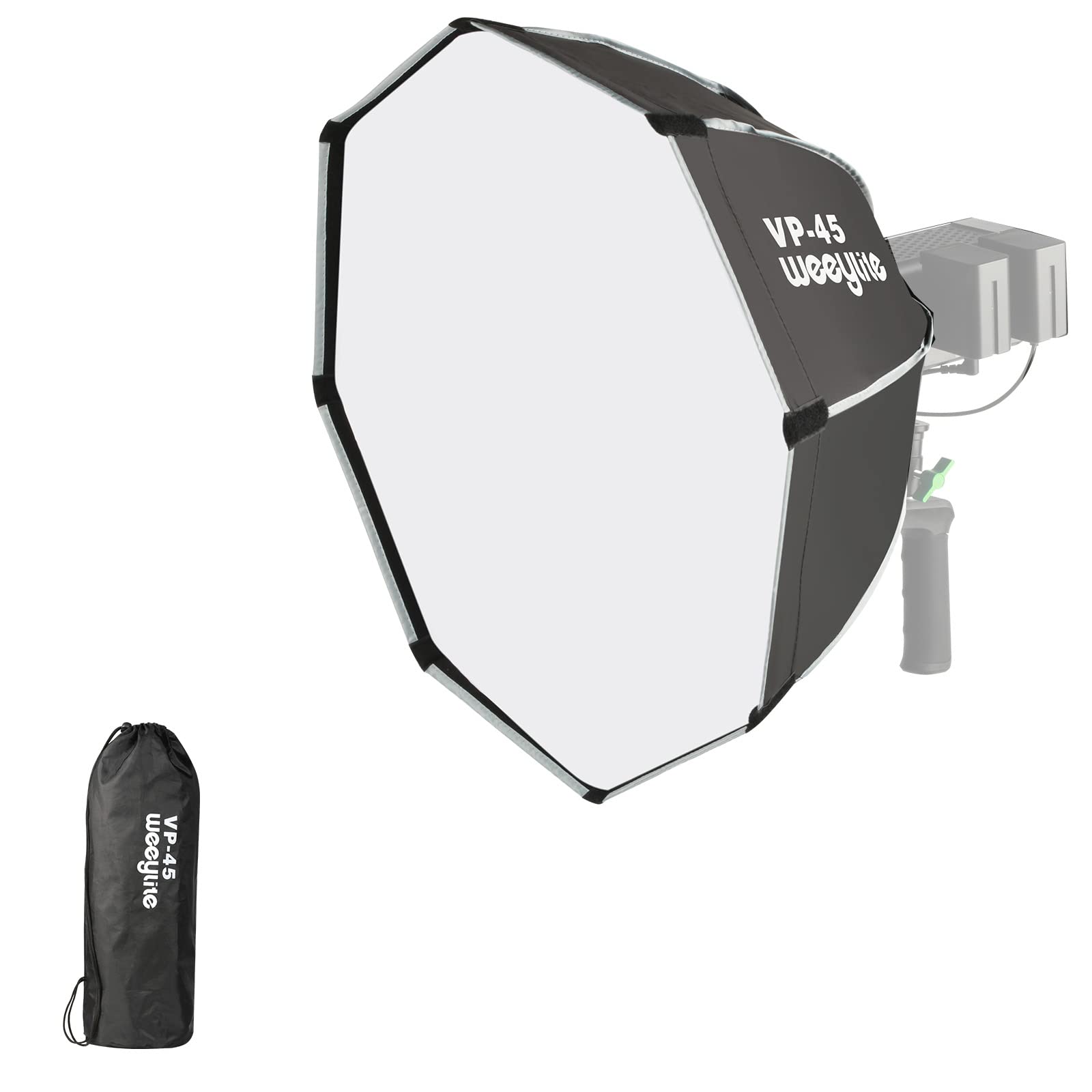 樂天商城 - 八角ソフトボックス weeylite VP-45ソフトボックス 直径45cm Ninja 200/NInja 300 COB ビデオライト専用ソフトボックス 収納バッグ付き 写真 室内撮影 ロケ撮影 スタジオ撮影などに適用