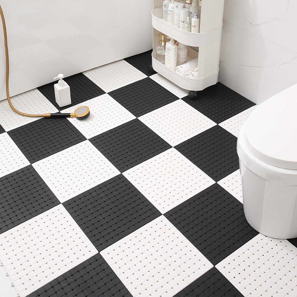 MASTORE 浴室内マット 30cm×30cm (12枚) お風呂マット 洗い場マット お風呂 滑り止め マット バスマッ..