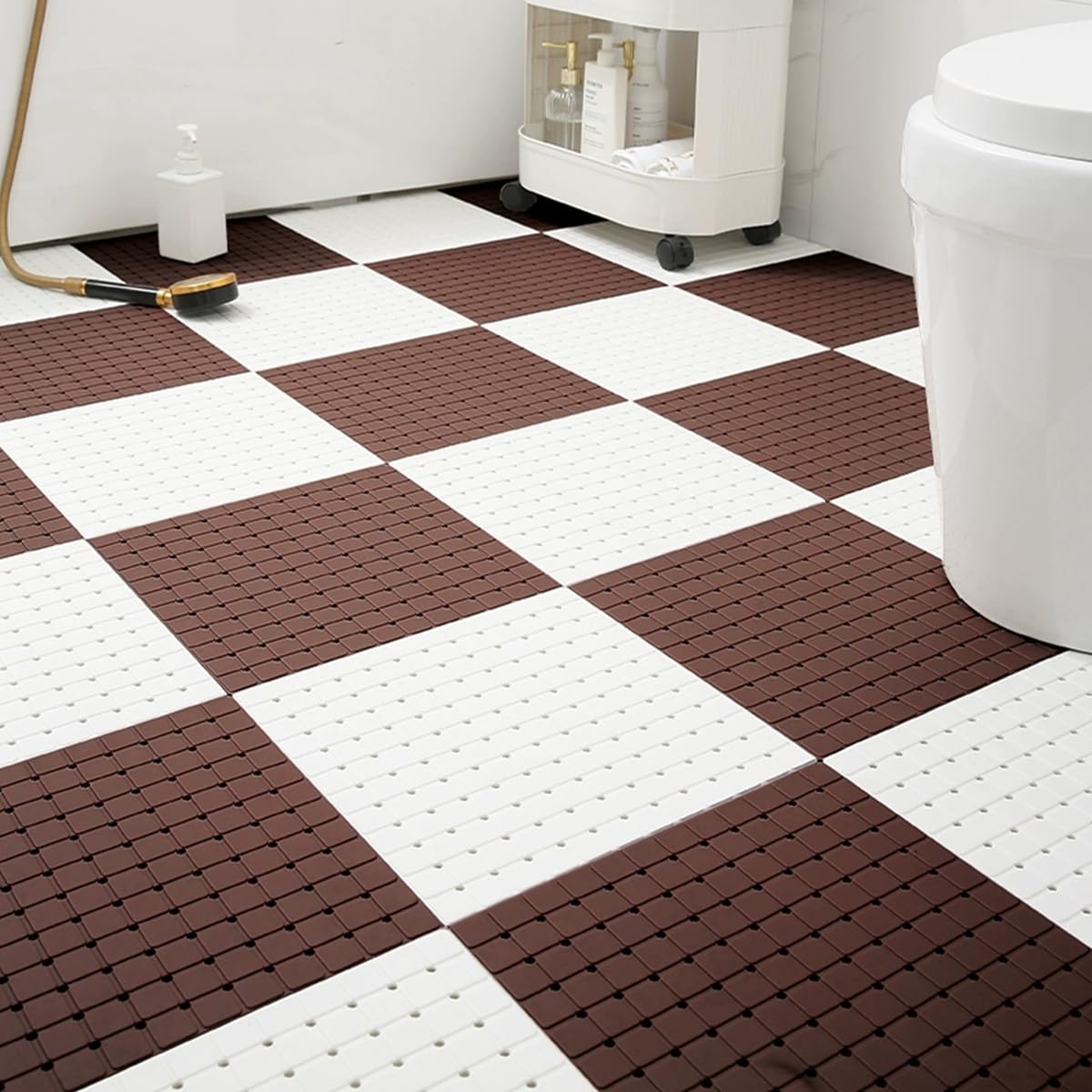 MASTORE 浴室内マット 30cm×30cm (12枚) お風呂マット 洗い場マット お風呂 滑り止め マット バスマッ..