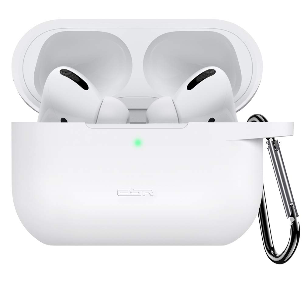 ESR AirPods Pro ケース (2023/2022/2019)用 AirPods Pro 第2世代/第1世代 ケース AirPods Pro2 2023 シリコン保護ケース カラビナ付き ワイヤレス充電対応 可視LEDライト 耐衝撃 Bounce