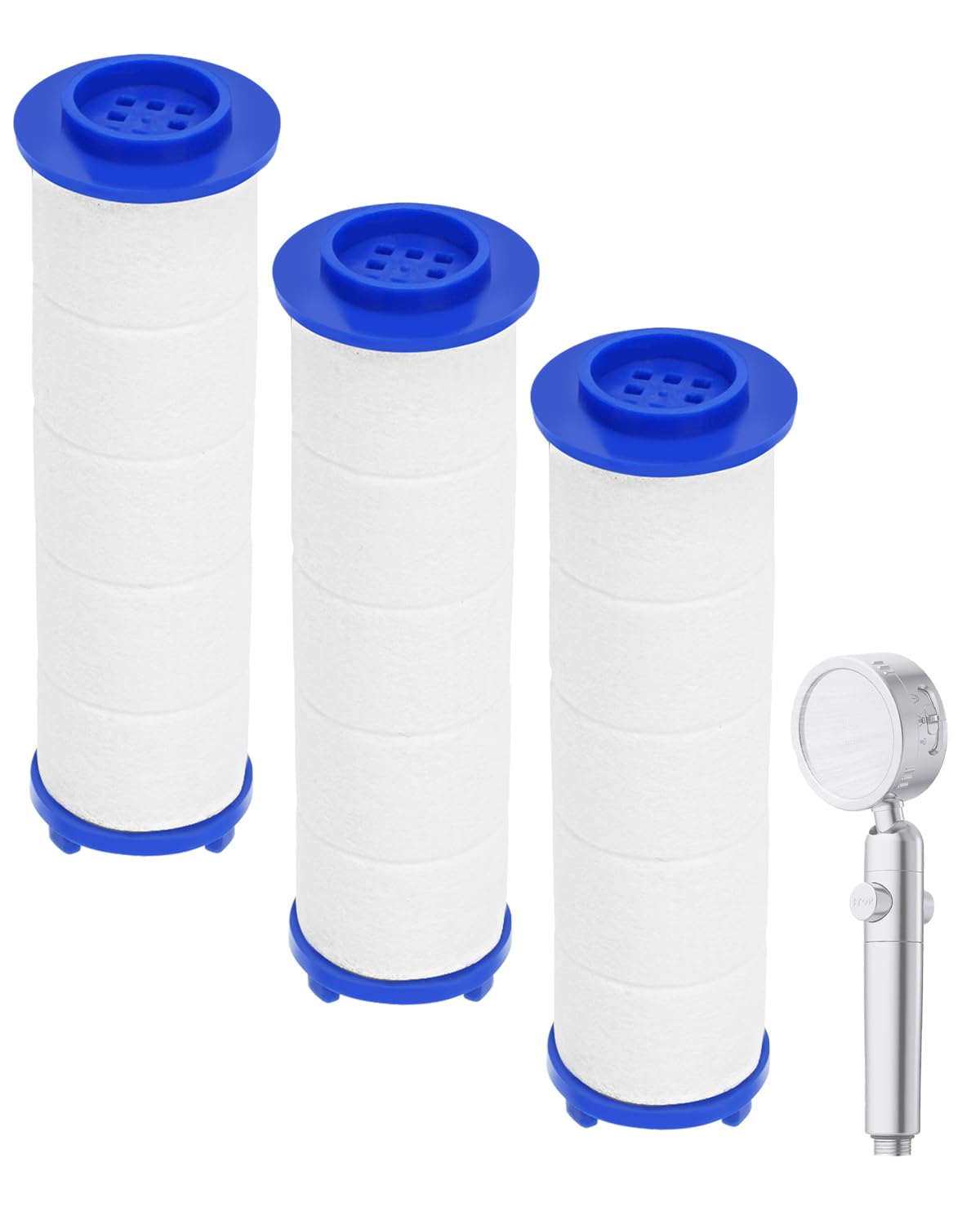 KEEPOW シャワーヘッド用カートリッジ 8×2.4cm 塩素除去 節水 浄水 シャワーフィルター交換用 shower h..