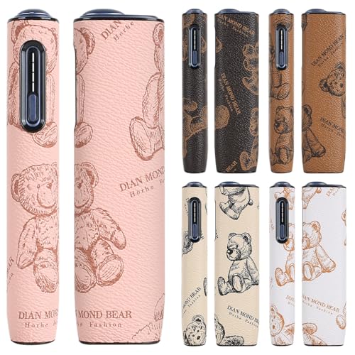 樂天商城 - BOOFLYII 加熱式たばこ用ケース イルマ i ワン対応 PUレザー製 新型 ILUMA i ONE 用のカバー 全面保護 耐衝撃 傷防止 指紋防止 滑り止め 持ち運び便利 可愛いクマ柄 ピンク