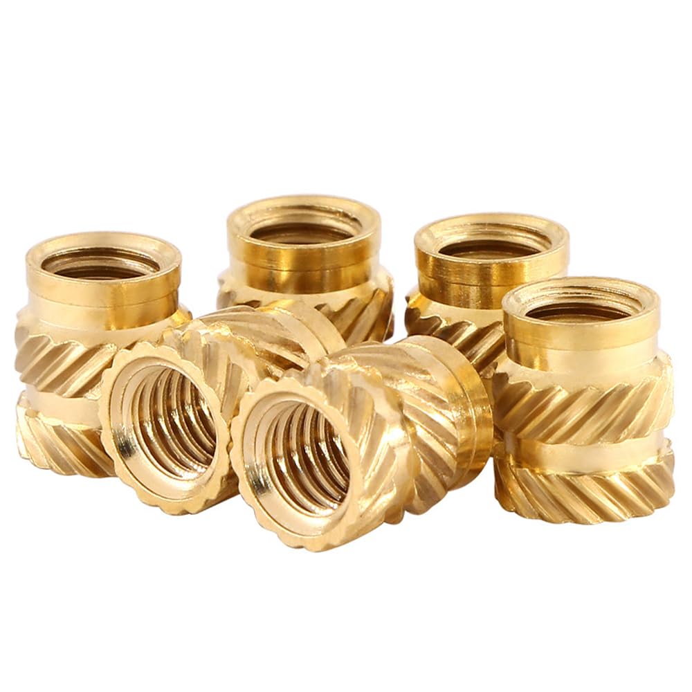 Rakuten - ESJNNK インサートナット 真鍮ナットインサート M3*4mm*5mm 100個セット ローレットナット ホットメルト銅ナット 3Dプリンター用 埋め込みナット 補修工具