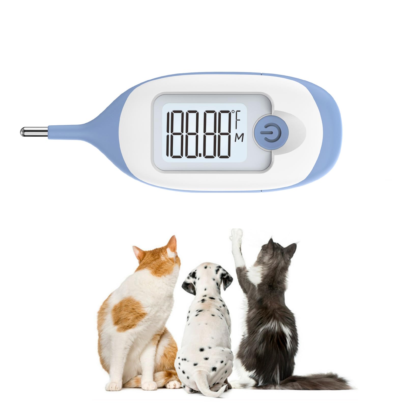 Rakuten - デジタルペット温度計 10秒速く正確に犬と猫の体温を監視 (ペットバージョン)