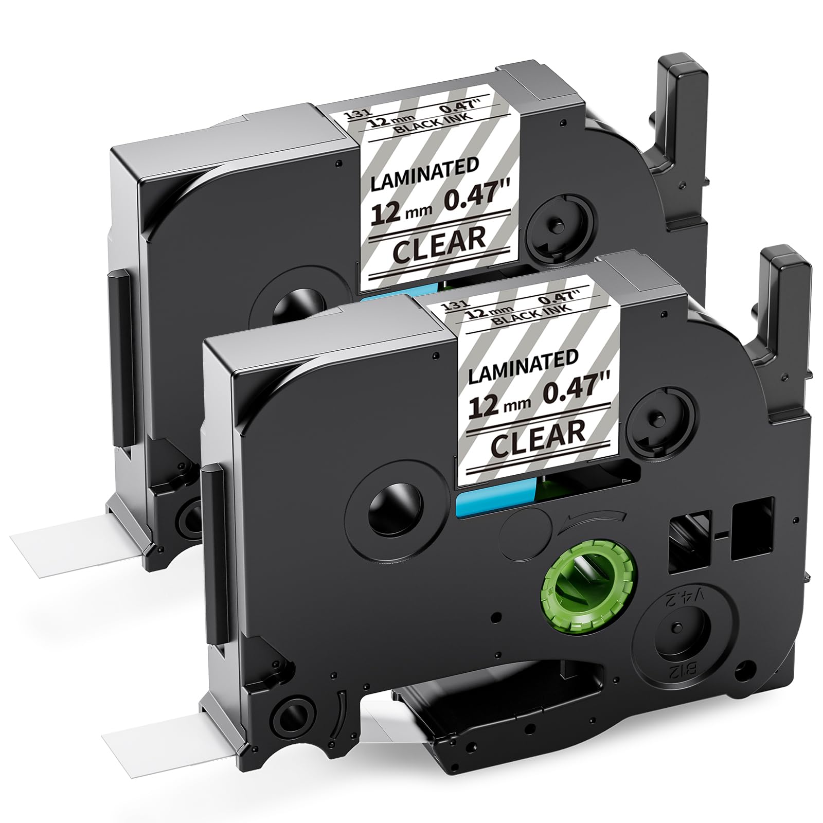 Greateam Tze-131 透明 互換ブラザー工業 ピータッチ ラミネートテープ TZe-131 互換 ブラザー テプラ 透明 12mm, brother ラベルライター用 PT-P300BT P710BT J100W P950NW J100P P7