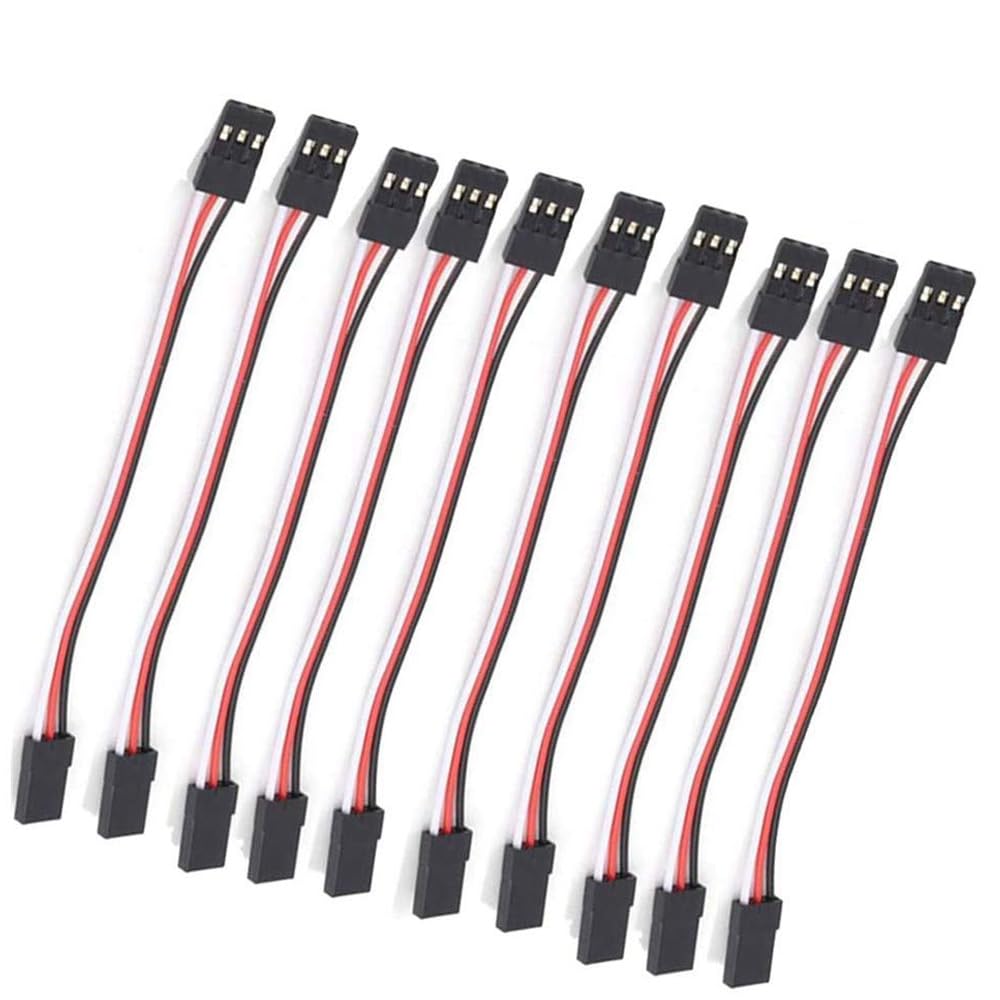 ・【商品名】サーボ 延長ケーブル、タイプ：メス - オス。・【製品サイズ】長さ15CM。・【目的】このモデルは主に、フライトコントローラと受信機の間の接続に使用される。・【広く使われています】これらの電線は非常に広く適用されており、双葉とJRサーボ、遠隔制御車、飛行機、ヘリコプターとドローンサーボ接続またはレシーバ接続に適用することができます。・【パッケージ内容】10pcs*15cm JRオス -メスサーボ延長ケーブル。