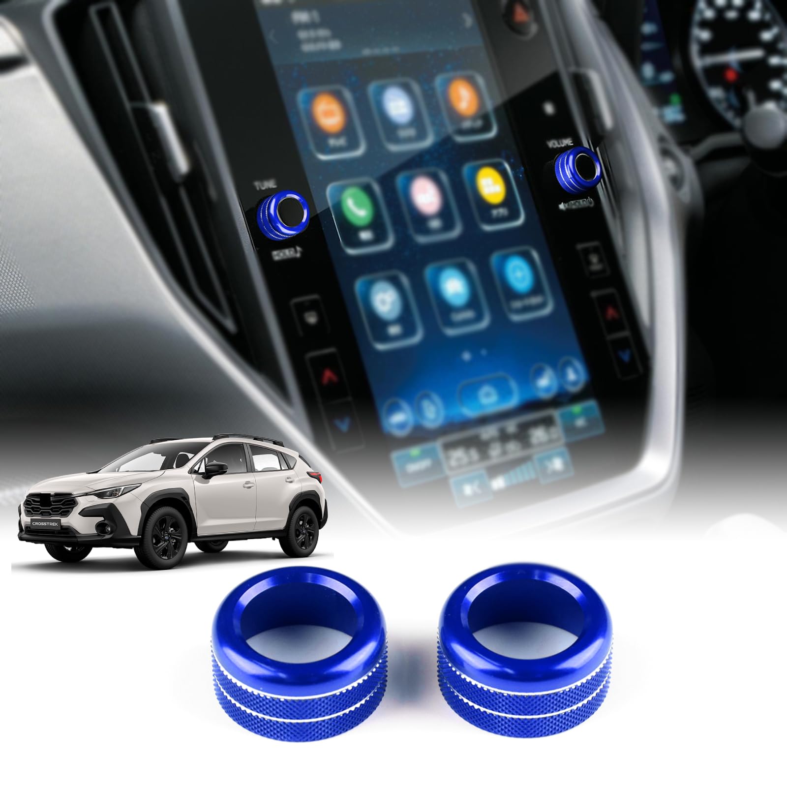 KUNGKIC スバル 3代目 クロストレック 2022 2023 2024 2025 GU系 専用 TUNE 音量調整 スイッチ ノブ リ..